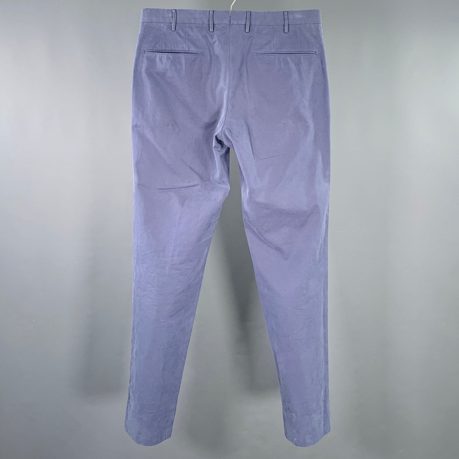 Incotex INCOTEX Size 32 Blue Grey Cotton Flat Front Jeans Size US 32 / EU 48 - 2 Thumbnail