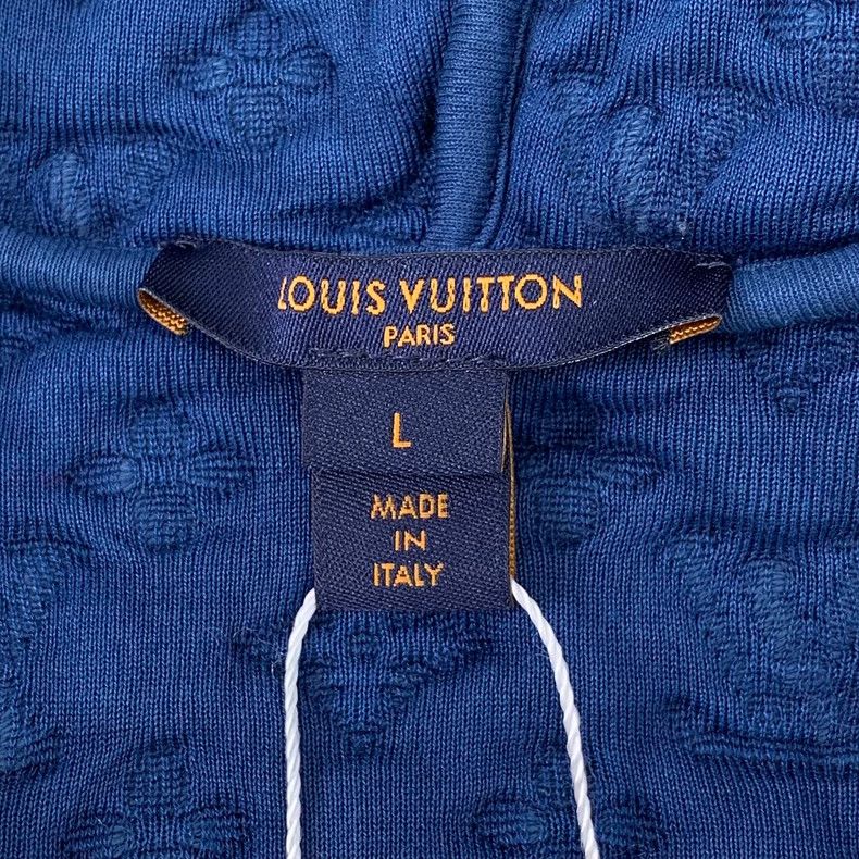 Louis Vuitton Louis Vuitton Cotton hooded drawstring zippered sweatshirt Size L / US 10 / IT 46 - 5 Thumbnail