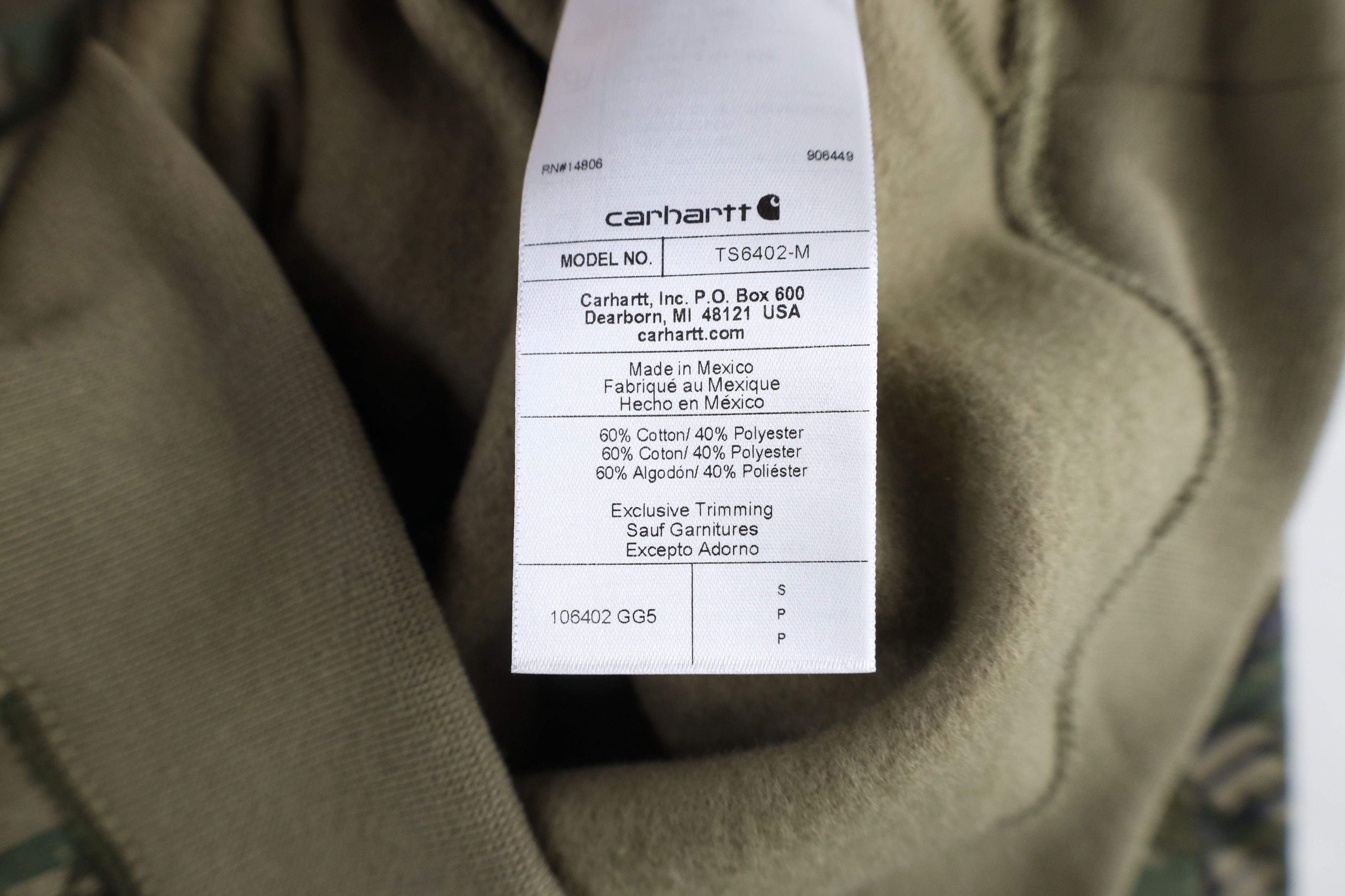 Carhartt New Carhartt Spell Out Camouflage Hoodie Sweatshirt Green Size US S / EU 44-46 / 1 - 11 Thumbnail