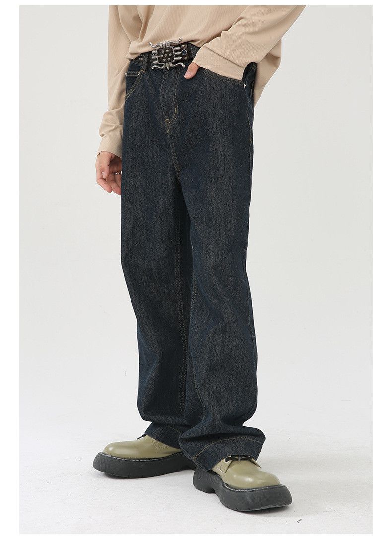 Japanese Brand Japanese retro all-match loose straight jeans Size US 32 / EU 48 - 3 Thumbnail