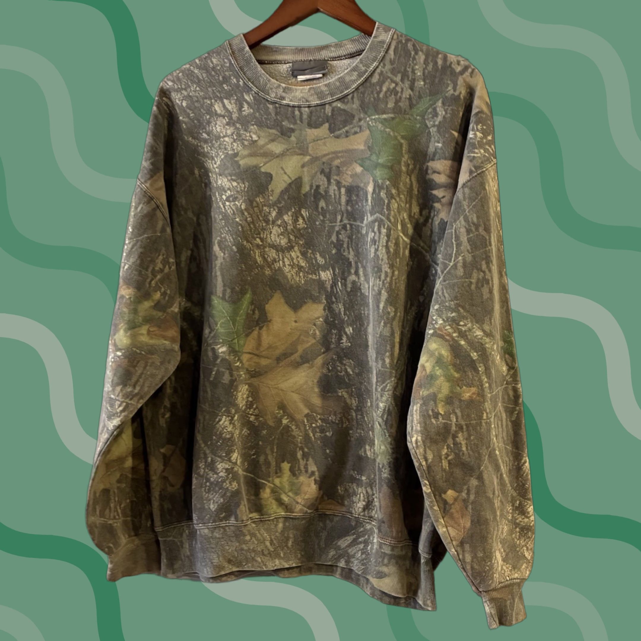 Jerzees VINTAGE Jerzees Outdoor Sweatshirt Mens XL Mossy Oak Camo Pullover 90s Outdoor Shirt Mens XL Mossy Oak Camo 90s Size US XL / EU 56 / 4 - 1 Thumbnail