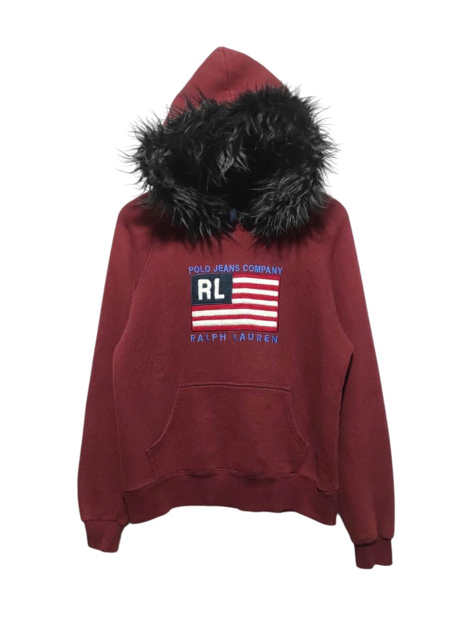 If Six Was Nine Polo Jeans Company USA flag Fur Hoodie LGB style Size US M / EU 48-50 / 2 - 1 Thumbnail
