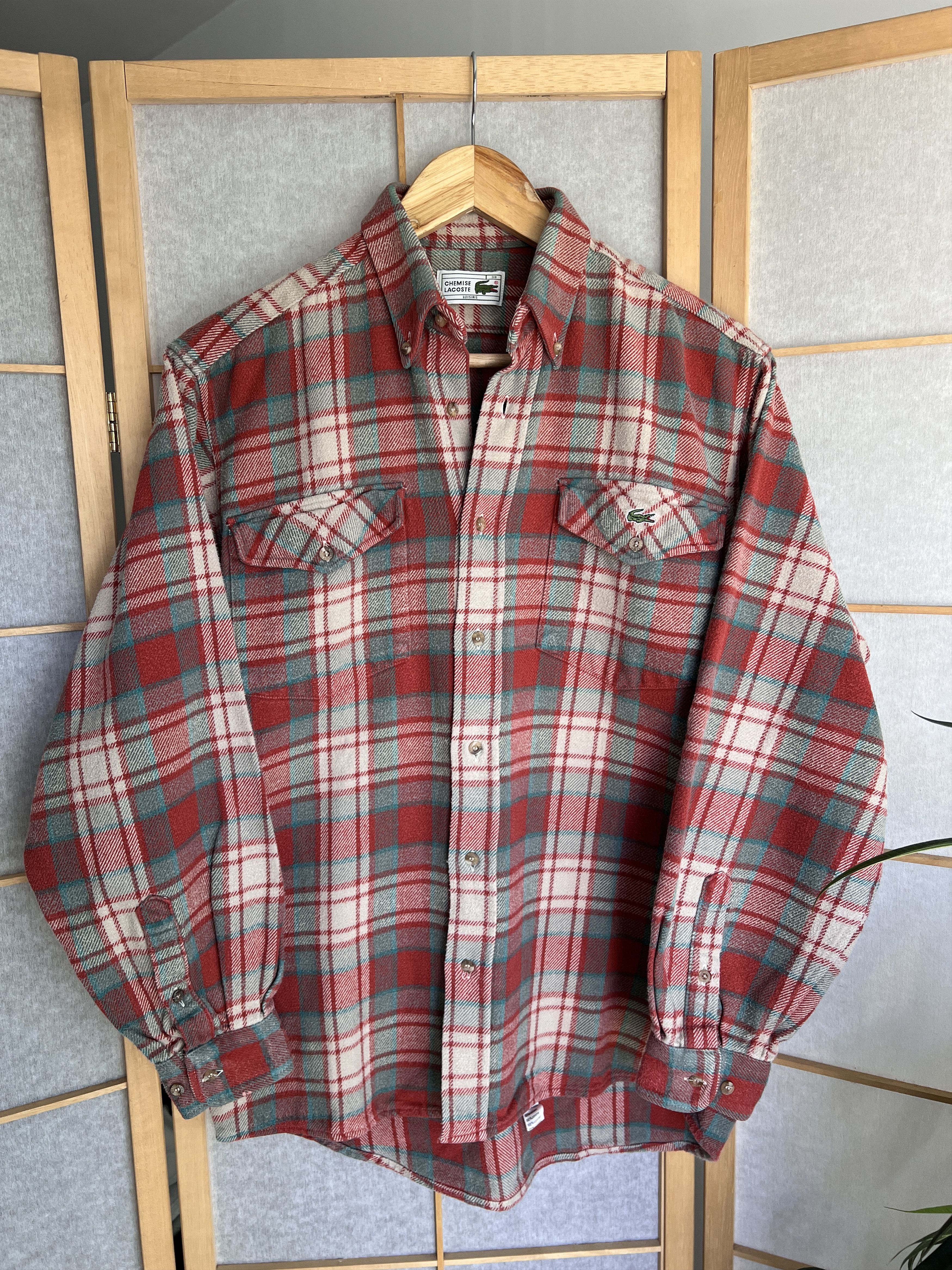 Lacoste Lacoste vintage 1990s flannel shirt plaid checked old money Size US S / EU 44-46 / 1 - 16 Thumbnail