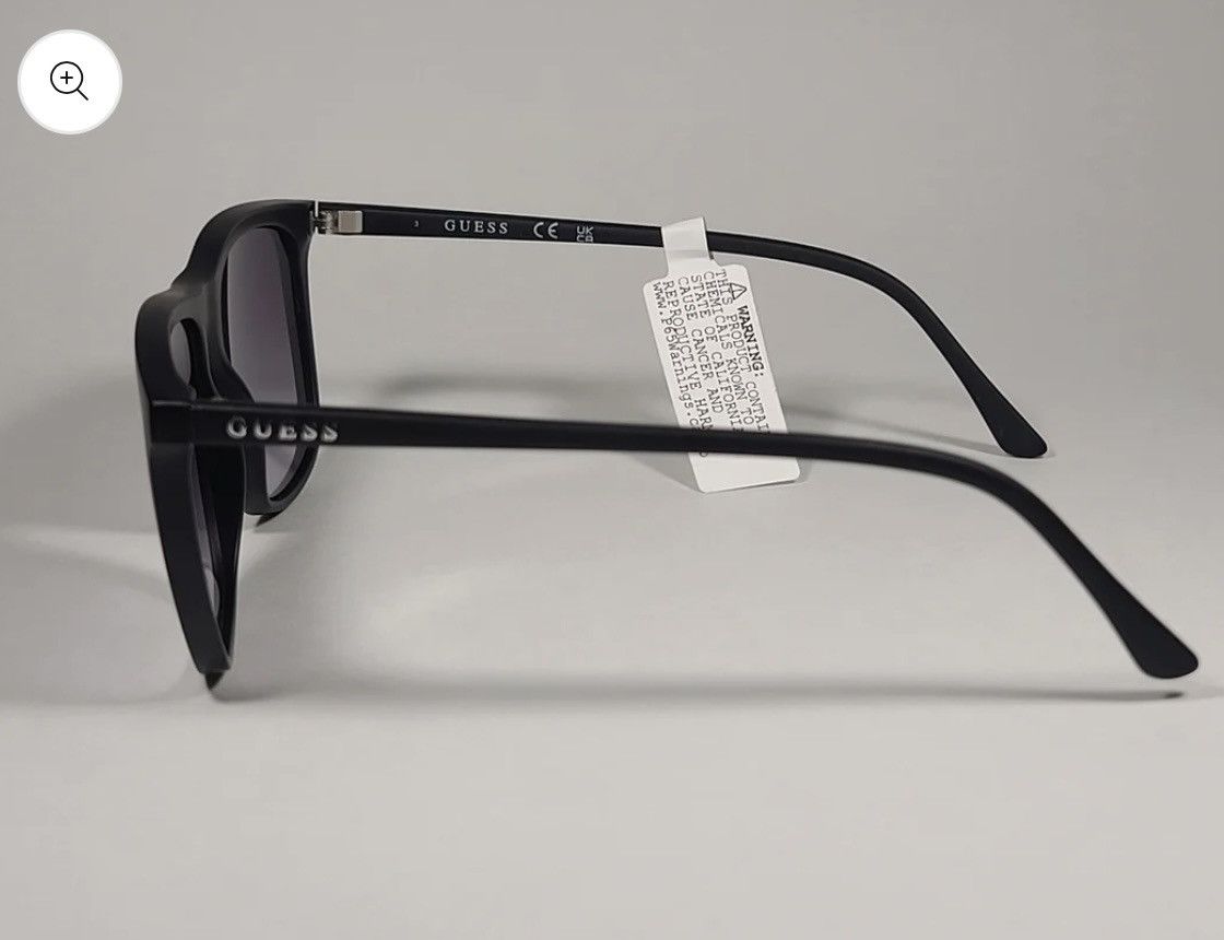 Guess Guess GF0222 91C Rectangular Sunglasses Matte Dark Blue Fra Size ONE SIZE - 3 Thumbnail