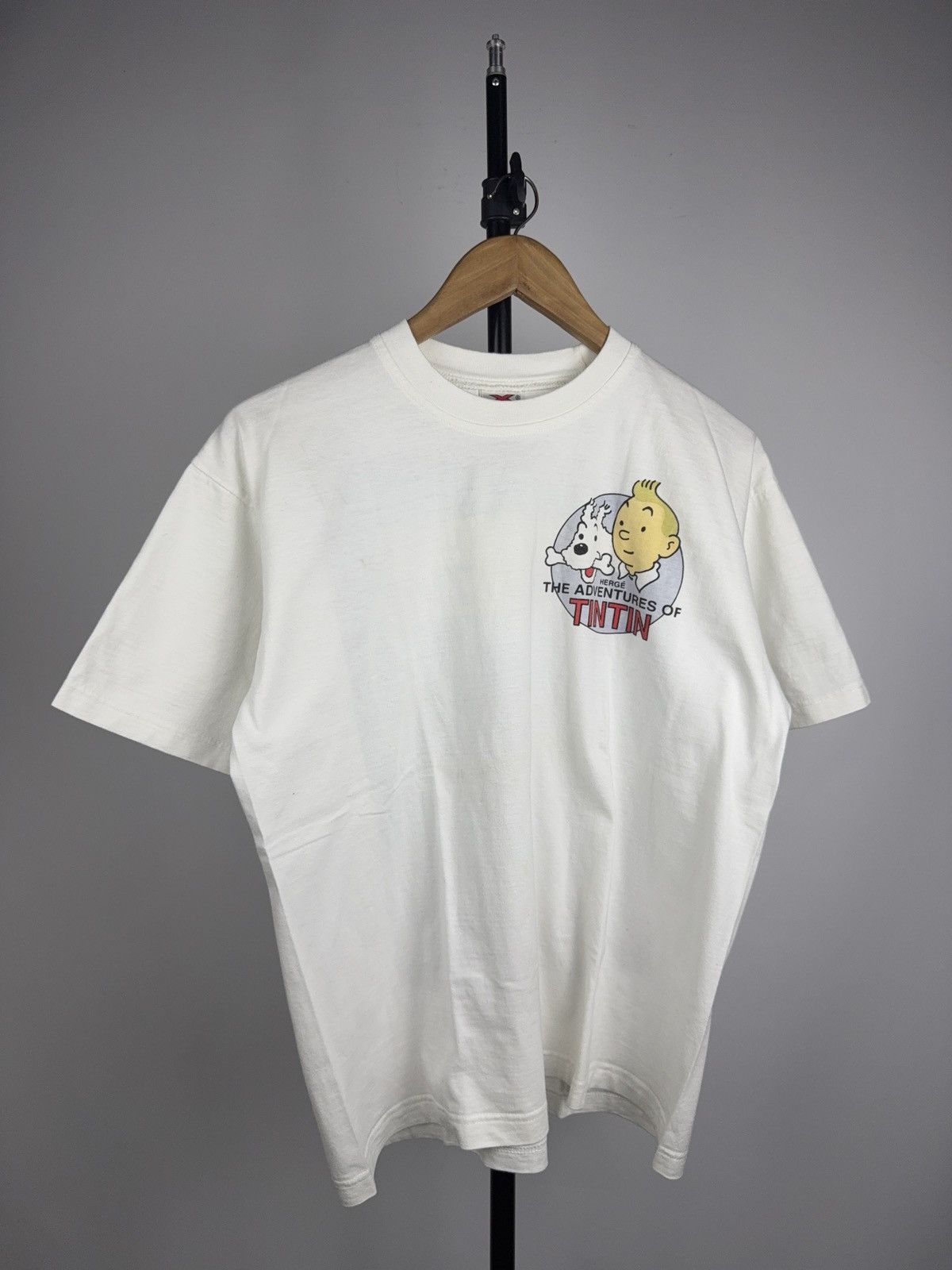 Vintage 00s Vintage Tintin Flight 714 Graphic Tee Y2K Cartoon Rare M Size US M / EU 48-50 / 2 - 2 Thumbnail