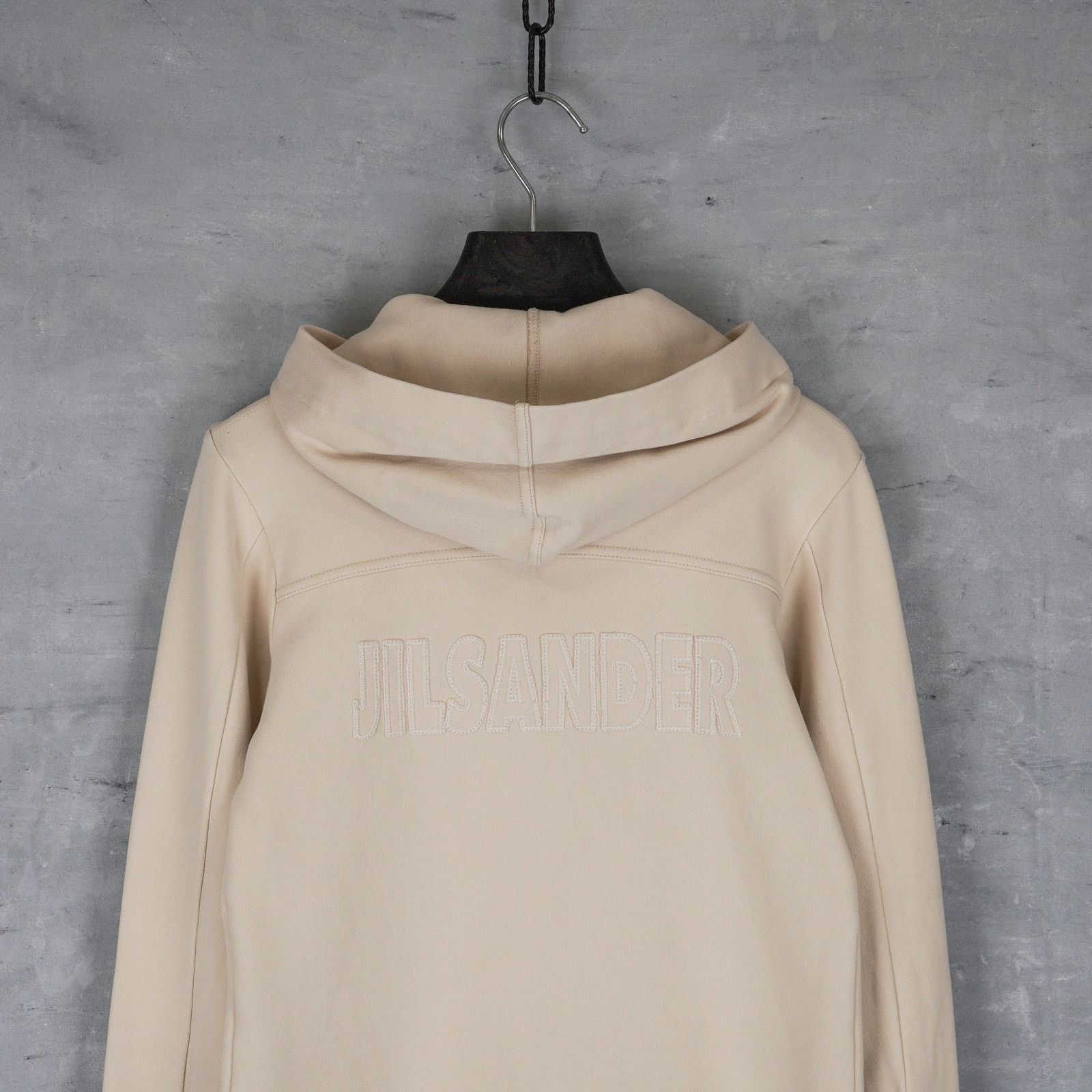 Jil Sander Jil sander beige double zip back logo hoodie sweatshirt Size S / US 4 / IT 40 - 5 Thumbnail