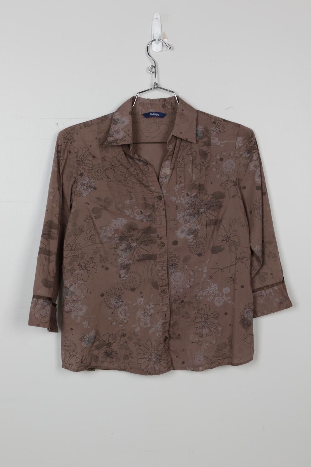 Coldwater Creek 00's Reitmans Floral Long Sleeve Button-Up Size L / US 10 / IT 46 - 1 Thumbnail