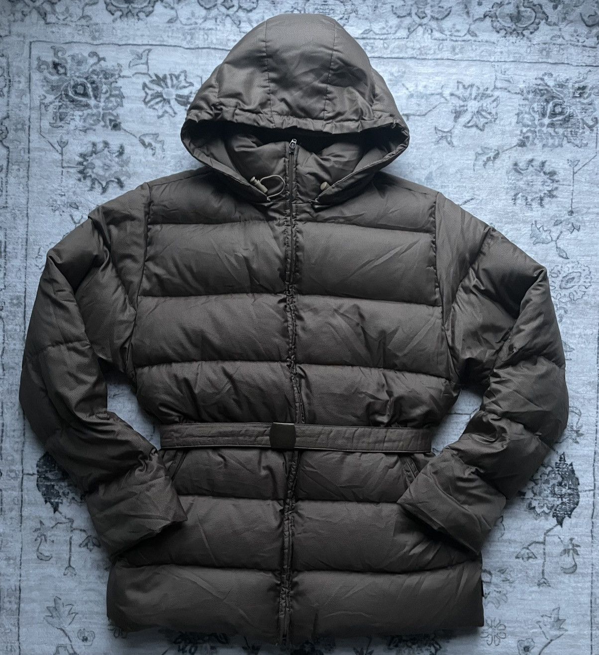 Moncler Moncler Down Puffer Jacket with Belt – Brown – Size 2 Size M / US 6-8 / IT 42-44 - 1 Thumbnail