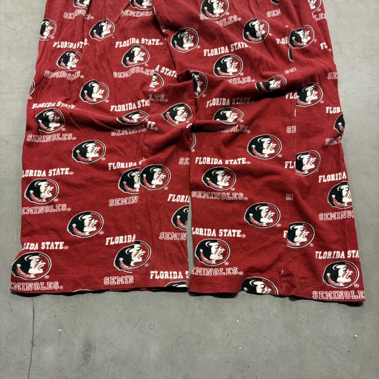 Vintage Crazy Vintage Y2K/2000s Baggy Red Florida State Seminoles Pajama Sweatpants! Size US 34 / EU 50 - 4 Thumbnail