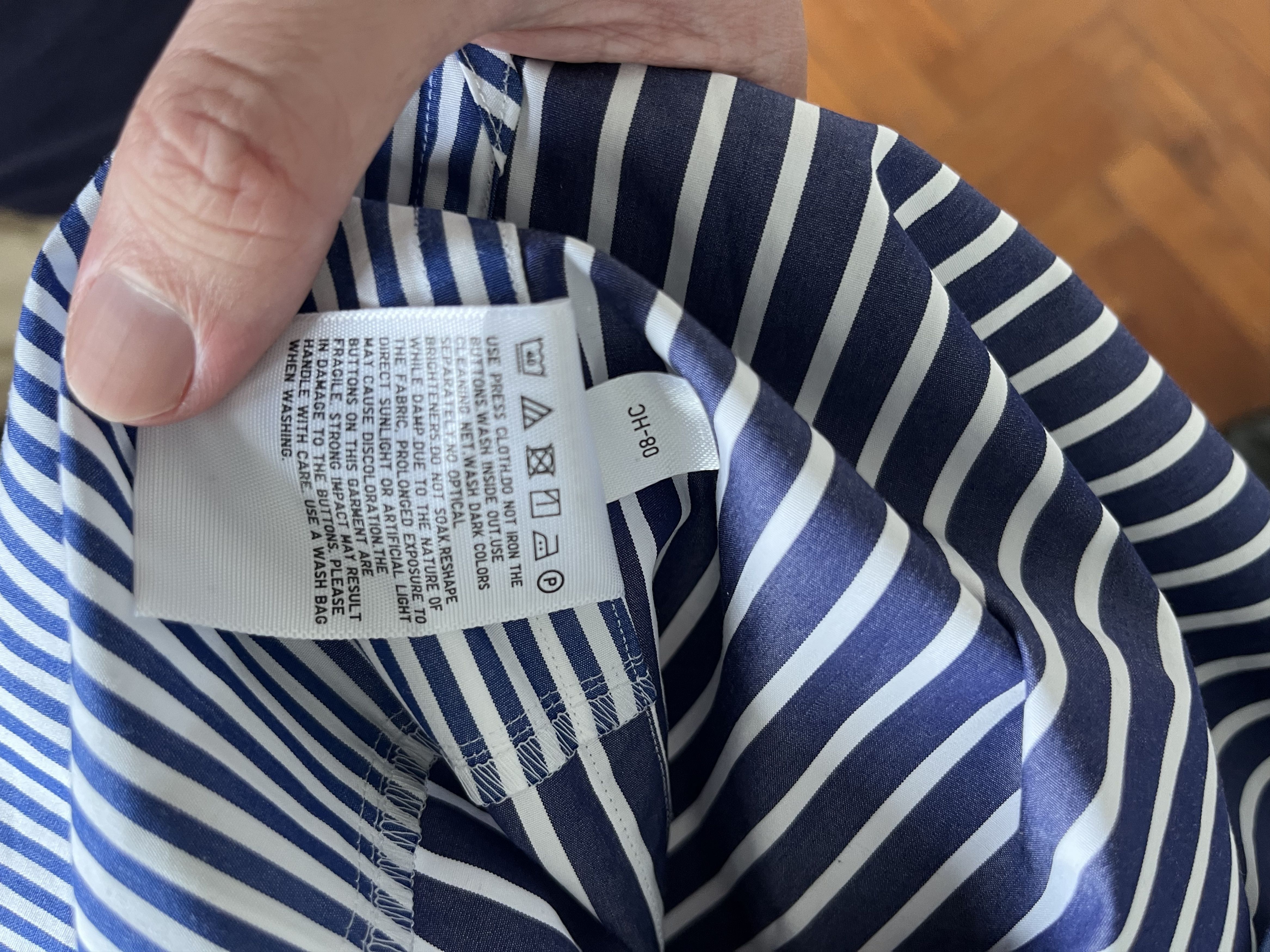 Jil Sander × Uniqlo Uniqlo J+ Blue Striped Shirt Size US S / EU 44-46 / 1 - 4 Thumbnail