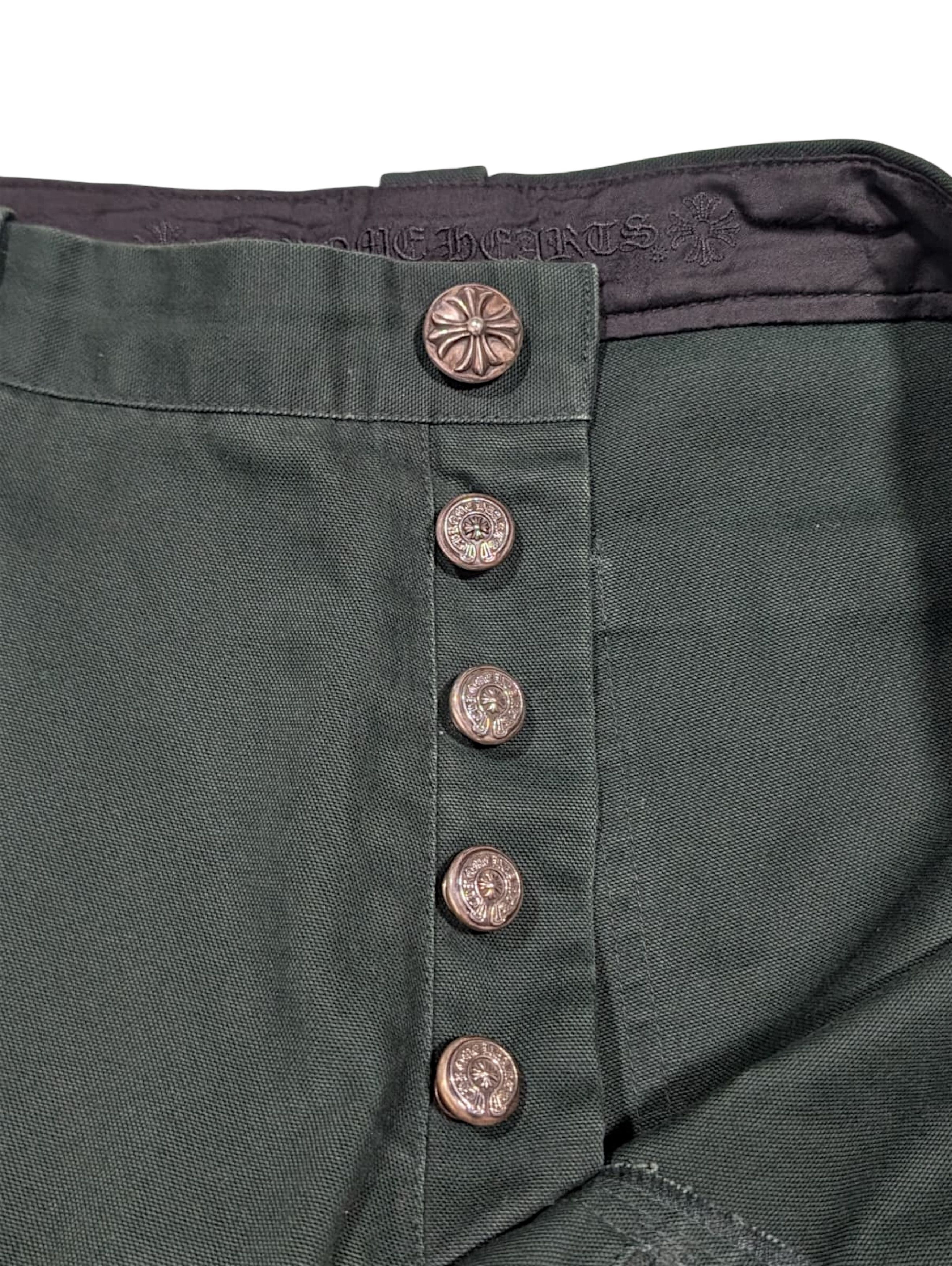 Chrome Hearts CH Japan Exclusive Green Double Knee Carpenter Pants Size US 34 / EU 50 - 4 Thumbnail