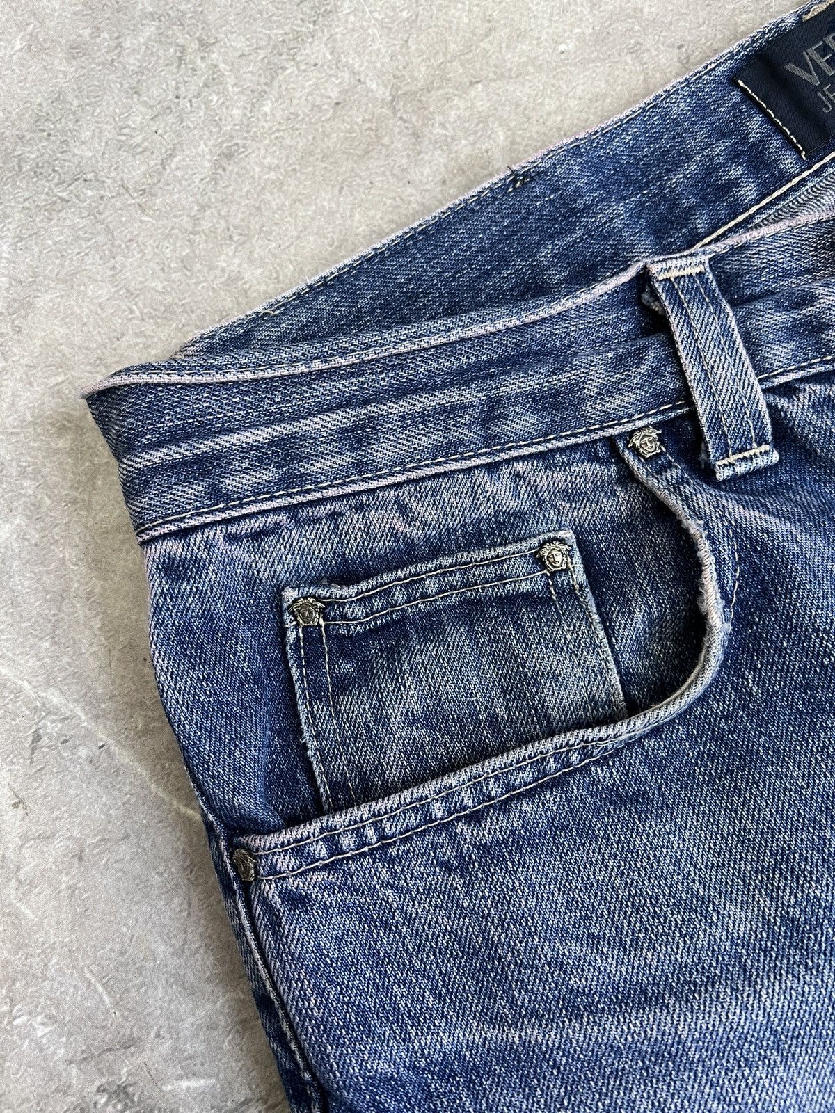 Versace Versace retro denim distressed y2k pants jeans Size US 34 / EU 50 - 6 Thumbnail