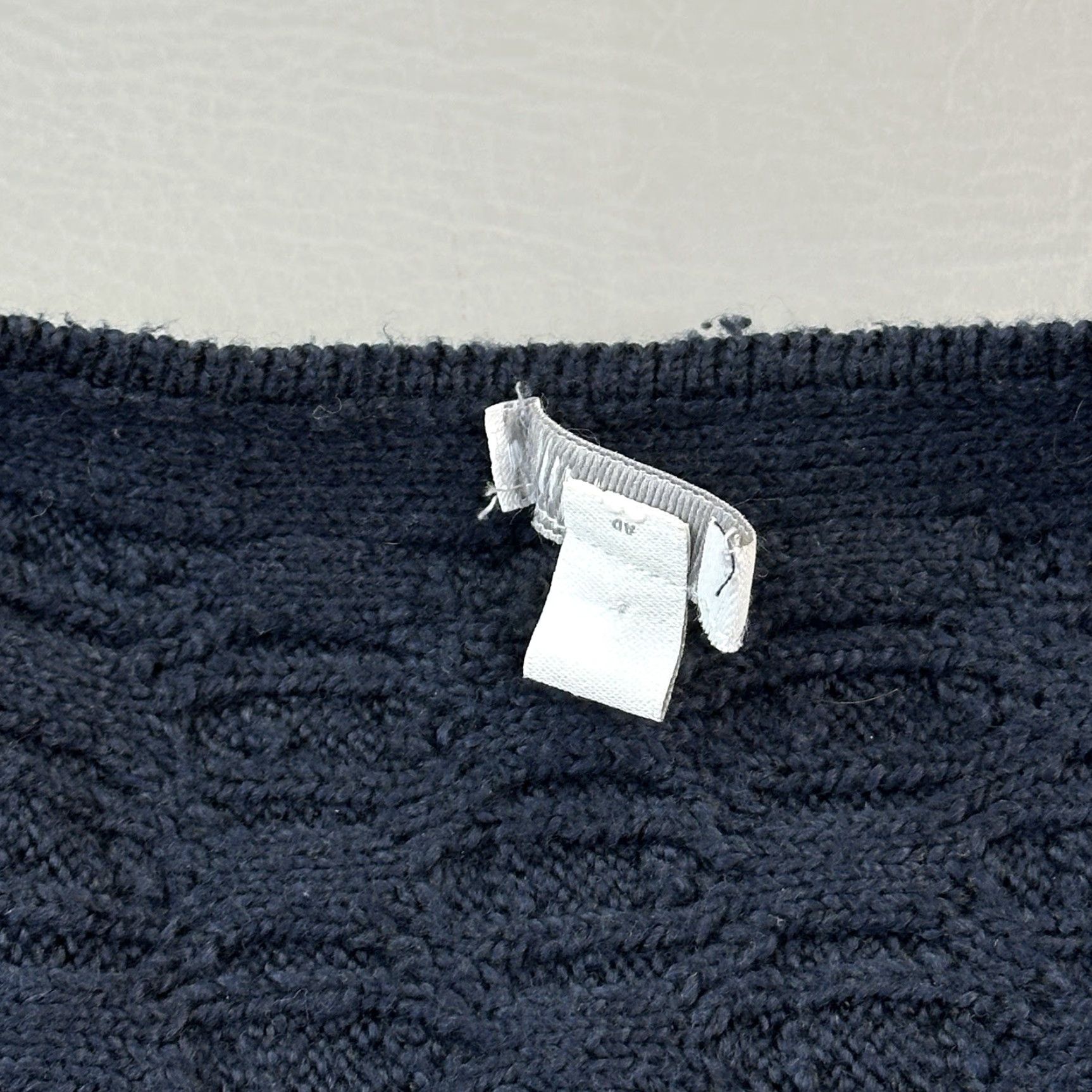 J. Jill J Jill Women's Medium Navy Cardigan Sweater Open Front Textured Knit Size M / US 6-8 / IT 42-44 - 4 Thumbnail