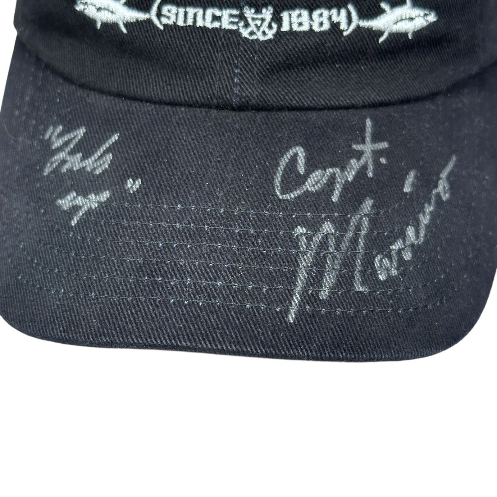 Port Authority Wicked Tuna Hat Captain Marciano Autographed Signed Black Size ONE SIZE - 3 Thumbnail