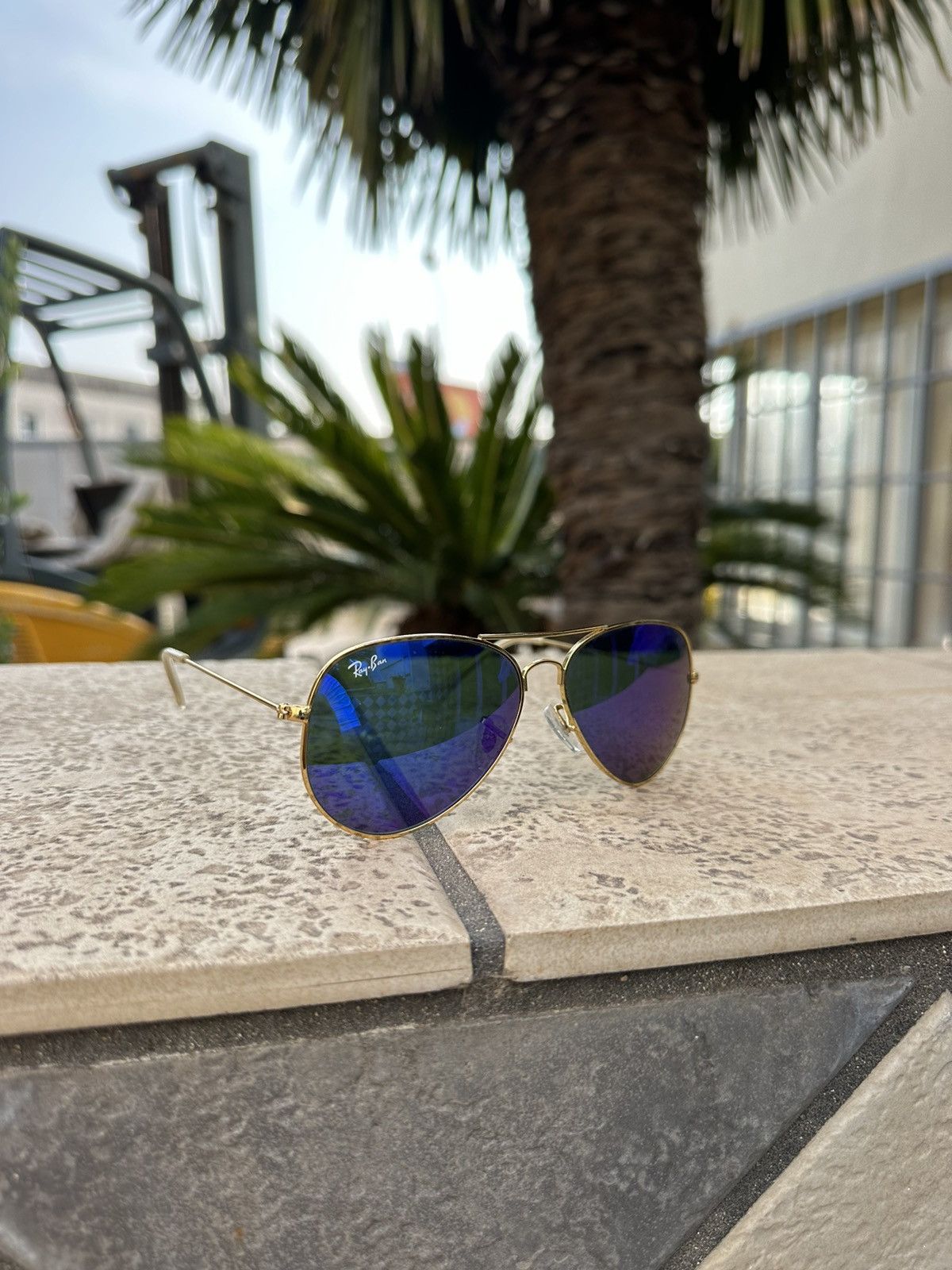 RayBan RayBan Sunglasses Gold RB 3025 Vintage Size ONE SIZE - 1 Thumbnail