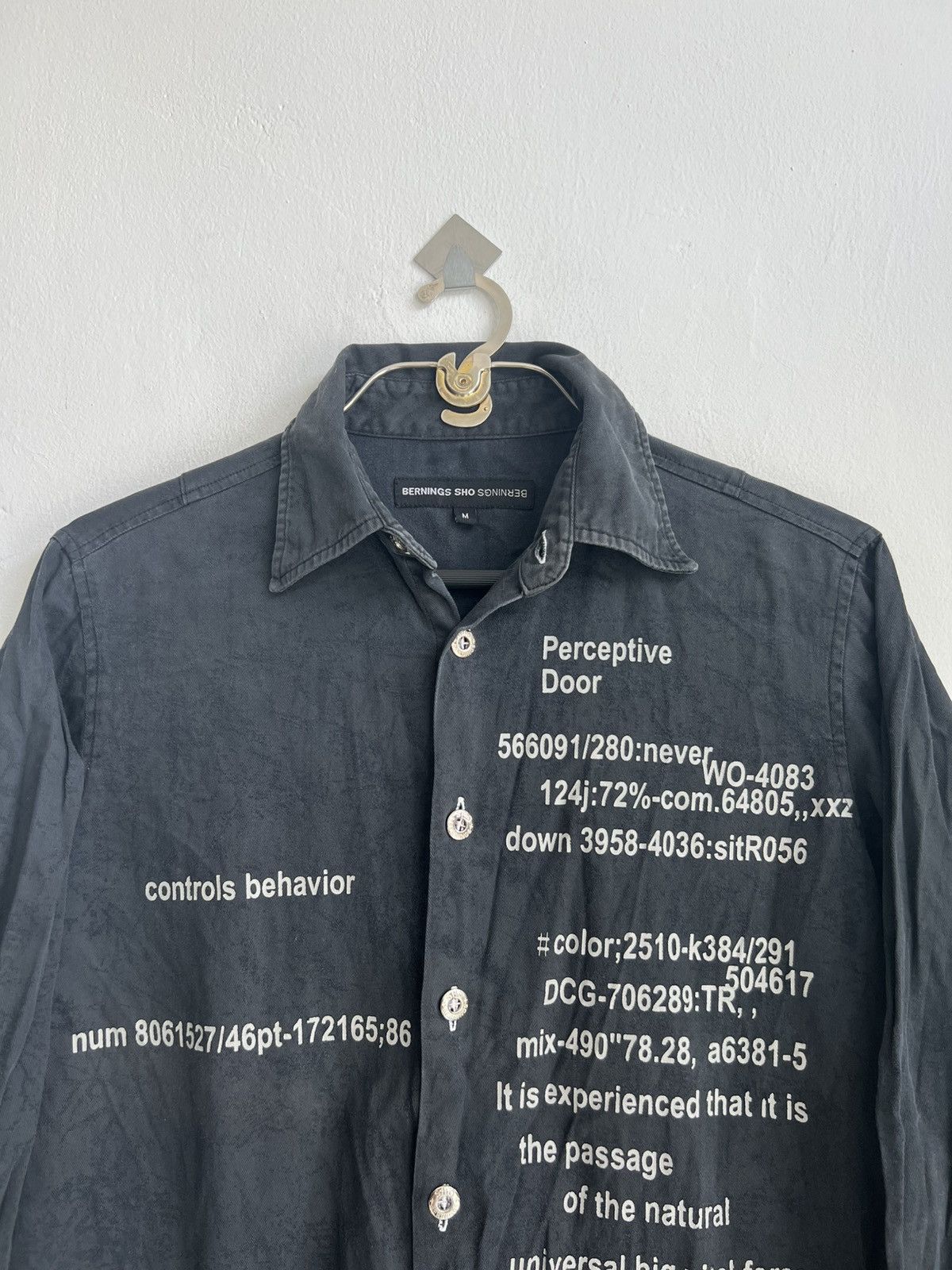 A.F.F.A. Y2K Bernings Sho 🇯🇵 Coding Name Poem Steampunk Button Shirt Size US M / EU 48-50 / 2 - 3 Thumbnail
