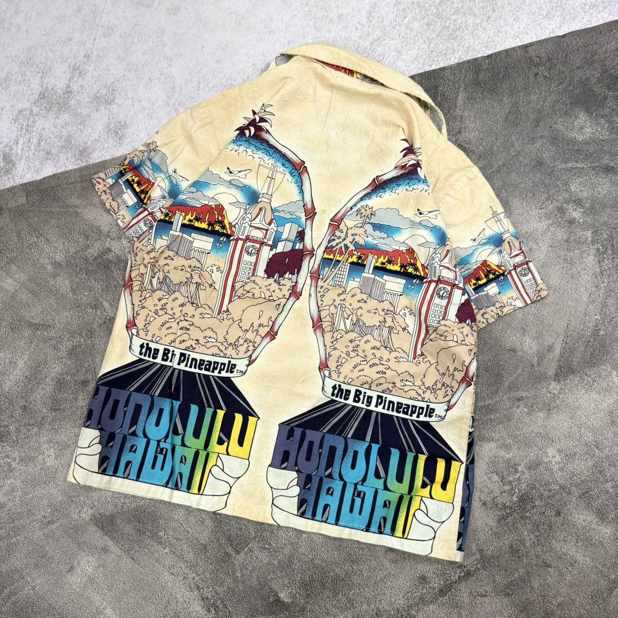 Hang Ten Vintage Hangten Honolulu hawaii shirts big pineapple full Size US XL / EU 56 / 4 - 4 Thumbnail