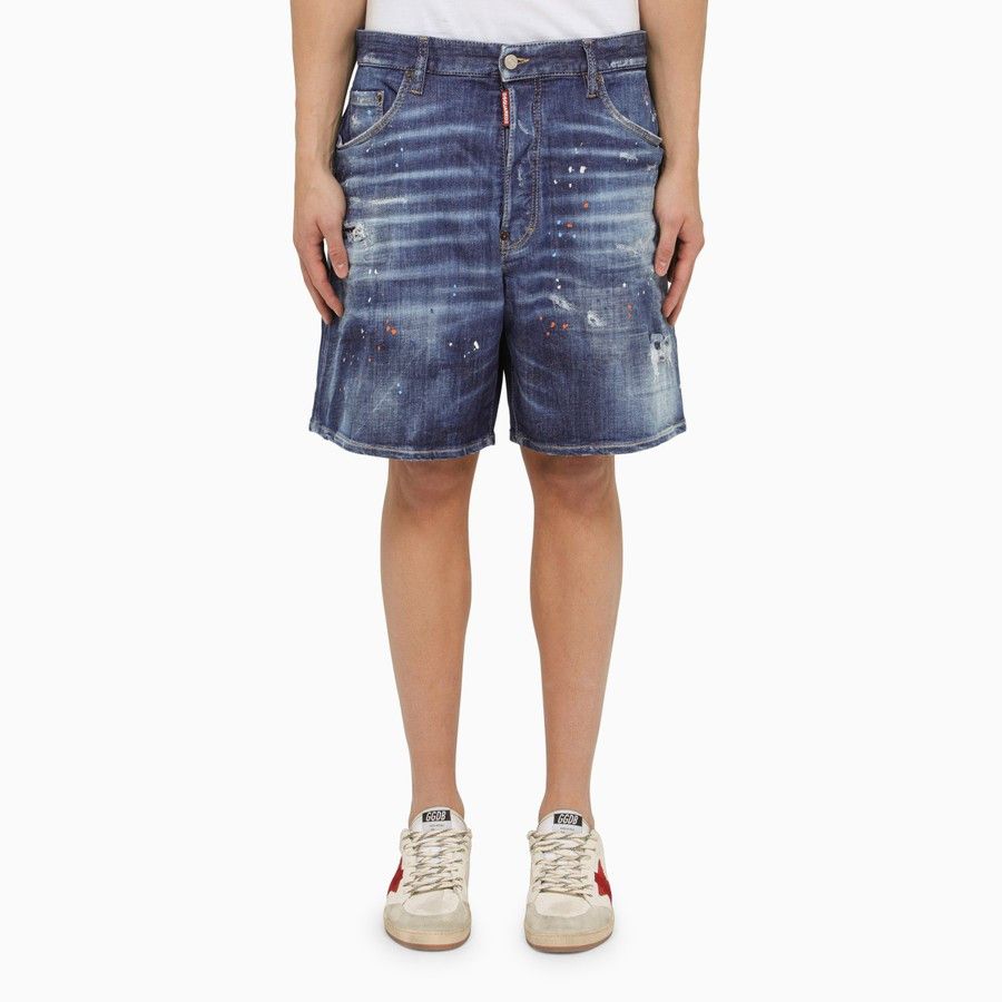 image of Dsquared2 O1D2Blof0324 Shorts In Blue, Men's (Size 30)