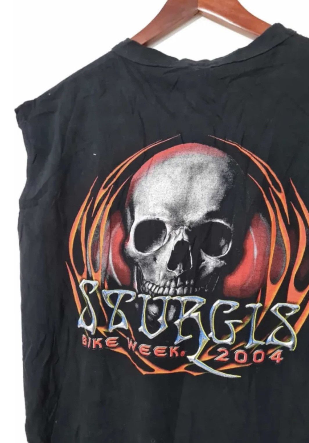 Vintage Sturgis bike week 2004 vintage t shirt XL black sleevless Size US XL / EU 56 / 4 - 2 Thumbnail