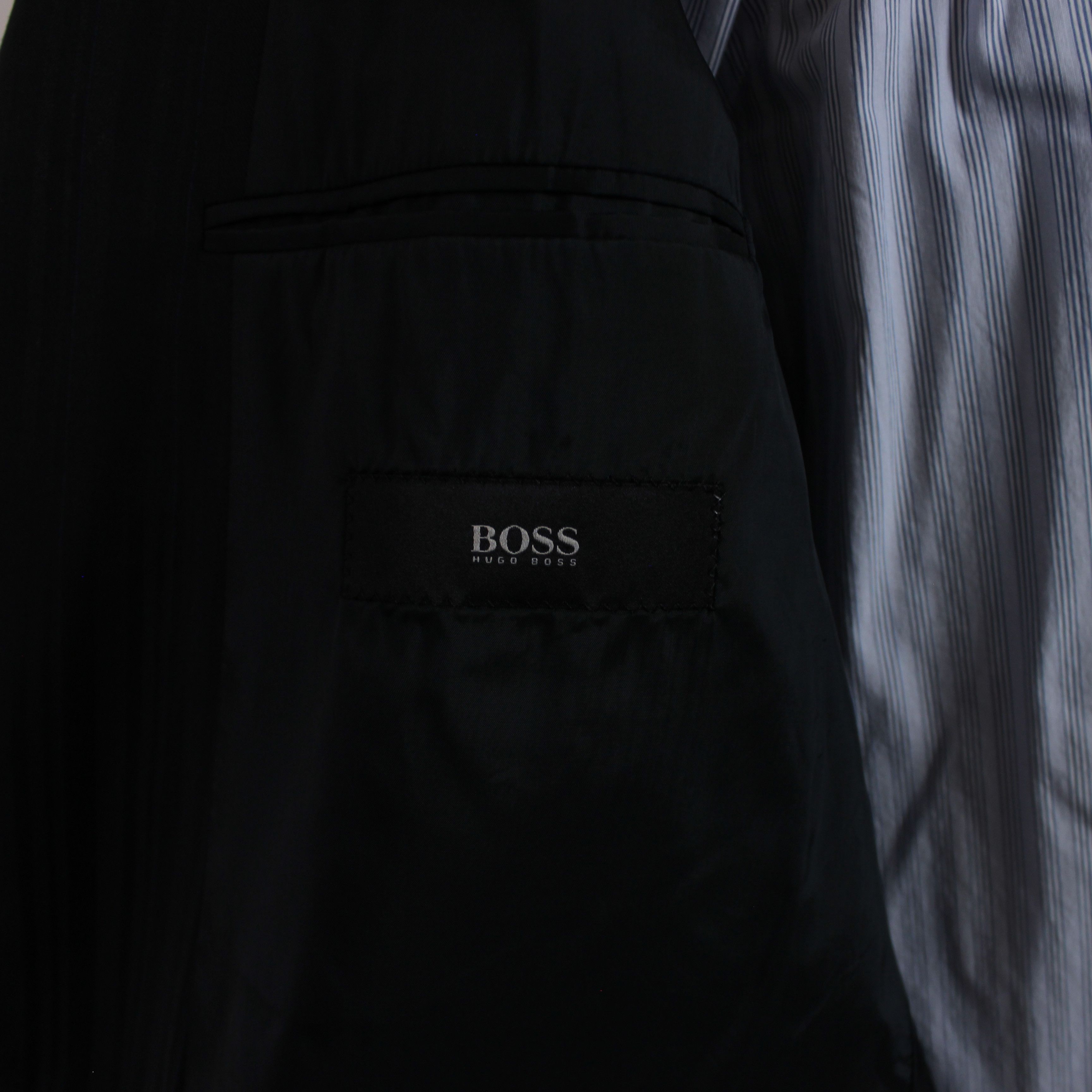 Hugo Boss Hugo Boss suits men full blazer pants black L XL 50 52 Size 52R - 2 Thumbnail