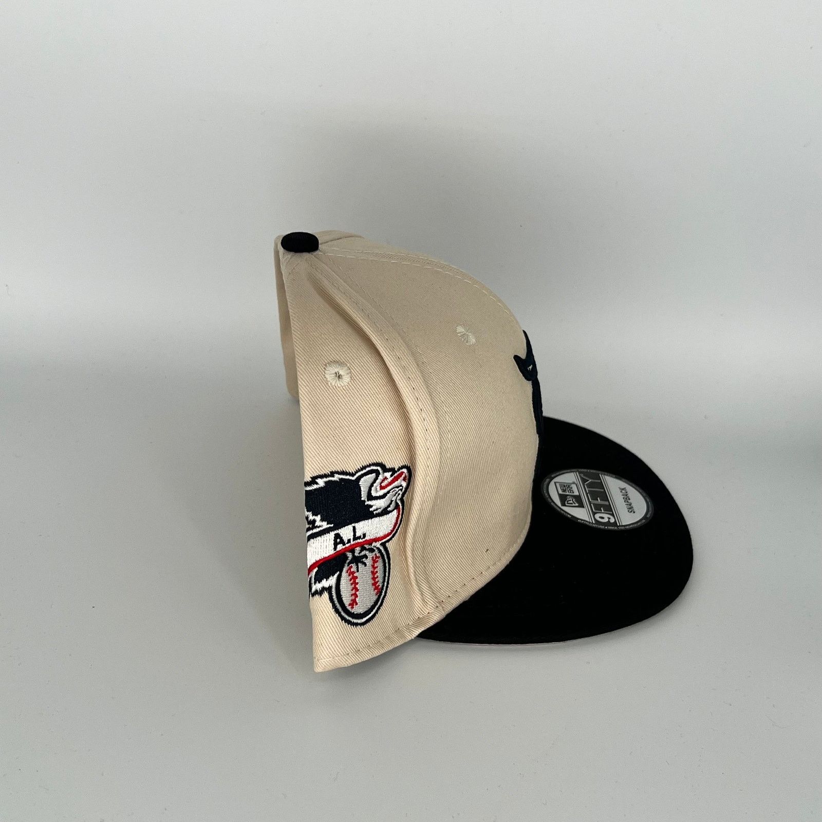 New Era Khaki Black Detroit Tigers A.L Side Patch New Era MLB 9Fifty Size ONE SIZE - 3 Thumbnail