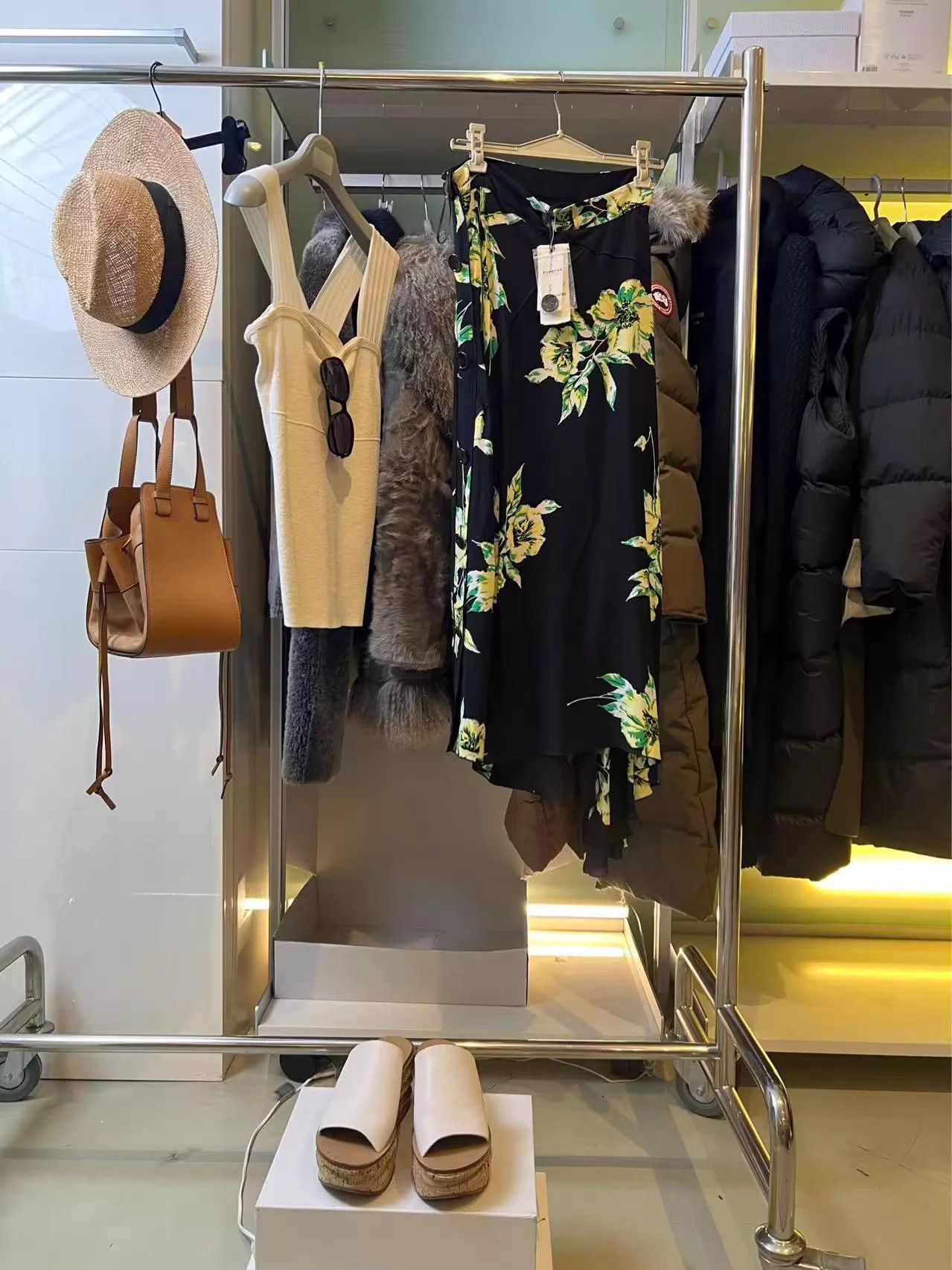 Proenza Schouler Proenza Schouler Black Floral Silk Dress Size 4 Size S / US 4 / IT 40 - 2 Thumbnail