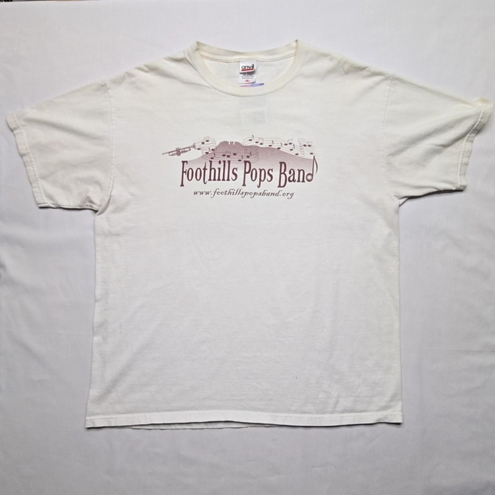 Anvil Foothills Pops Band Shirt Anvil XL Fort Collins White Tee Size US XL / EU 56 / 4 - 1 Thumbnail