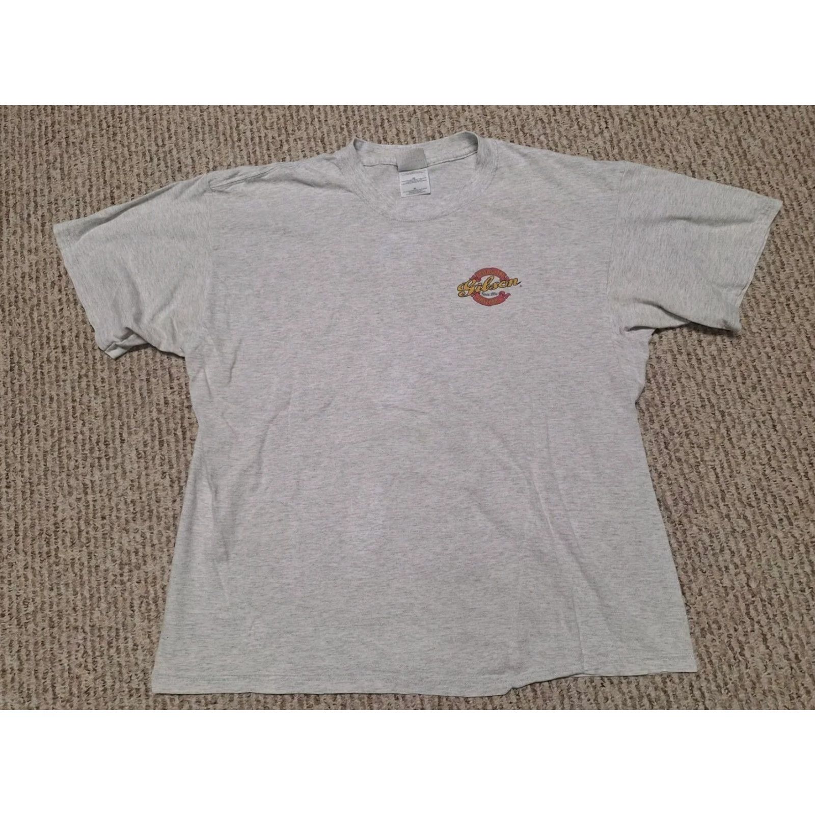 Vintage VINTAGE Gibson Guitar T-Shirt 1997 90s XL Les Paul Band Music Slash GnR Shirt Mens Gray Size US XL / EU 56 / 4 - 3 Thumbnail