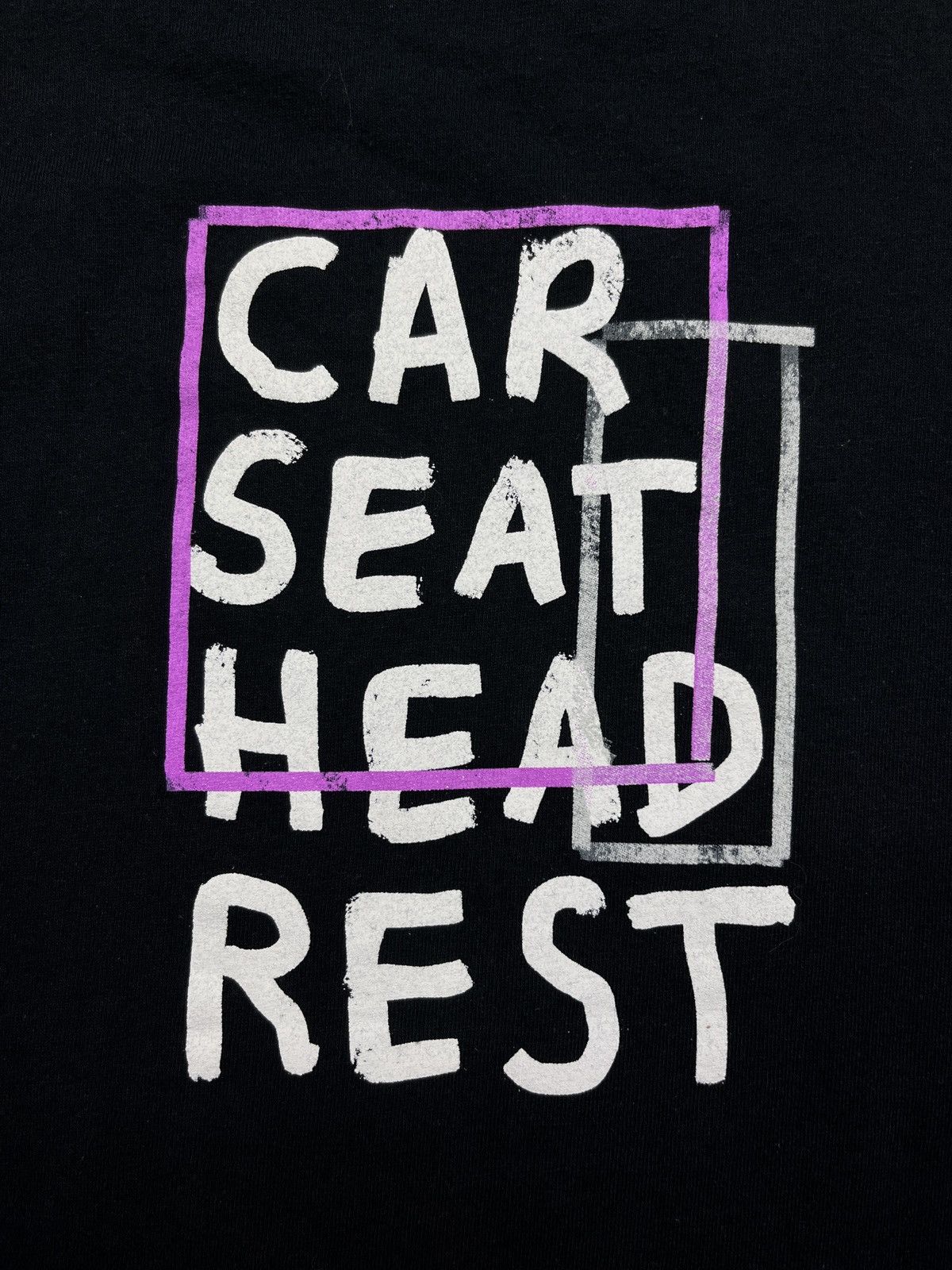 Vintage CAR SEAT HEADREST - MAKING A DOOR LESS OPEN RARE TEE - № 691 Size US L / EU 52-54 / 3 - 5 Thumbnail