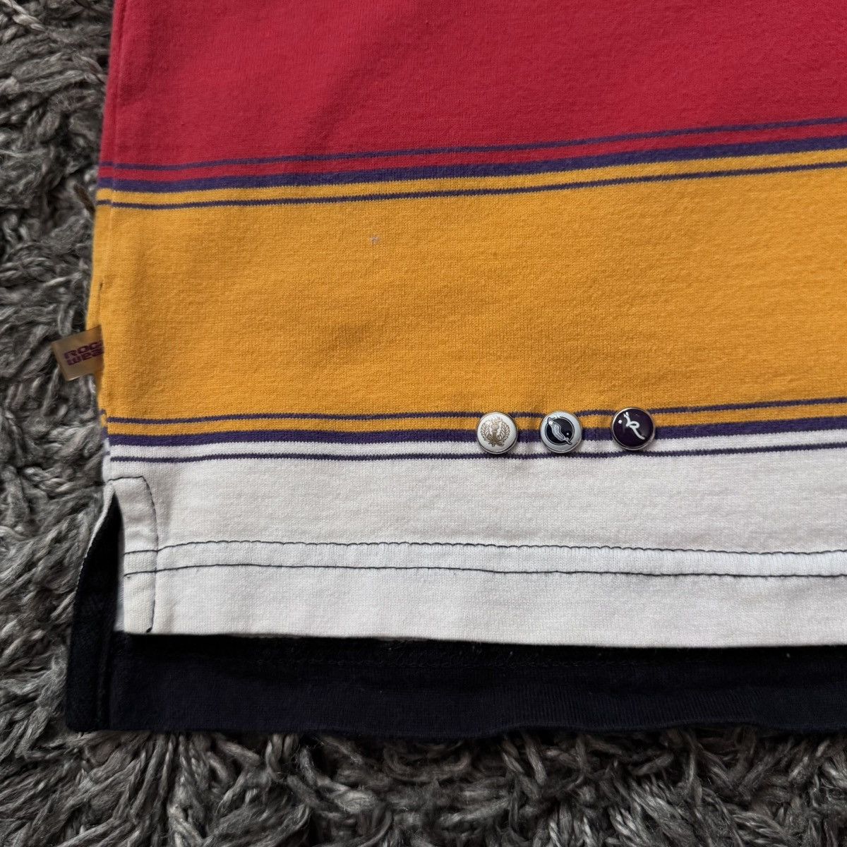 Rocawear Rocawear Striped Y2K Polo Shirt Size US XL / EU 56 / 4 - 4 Thumbnail