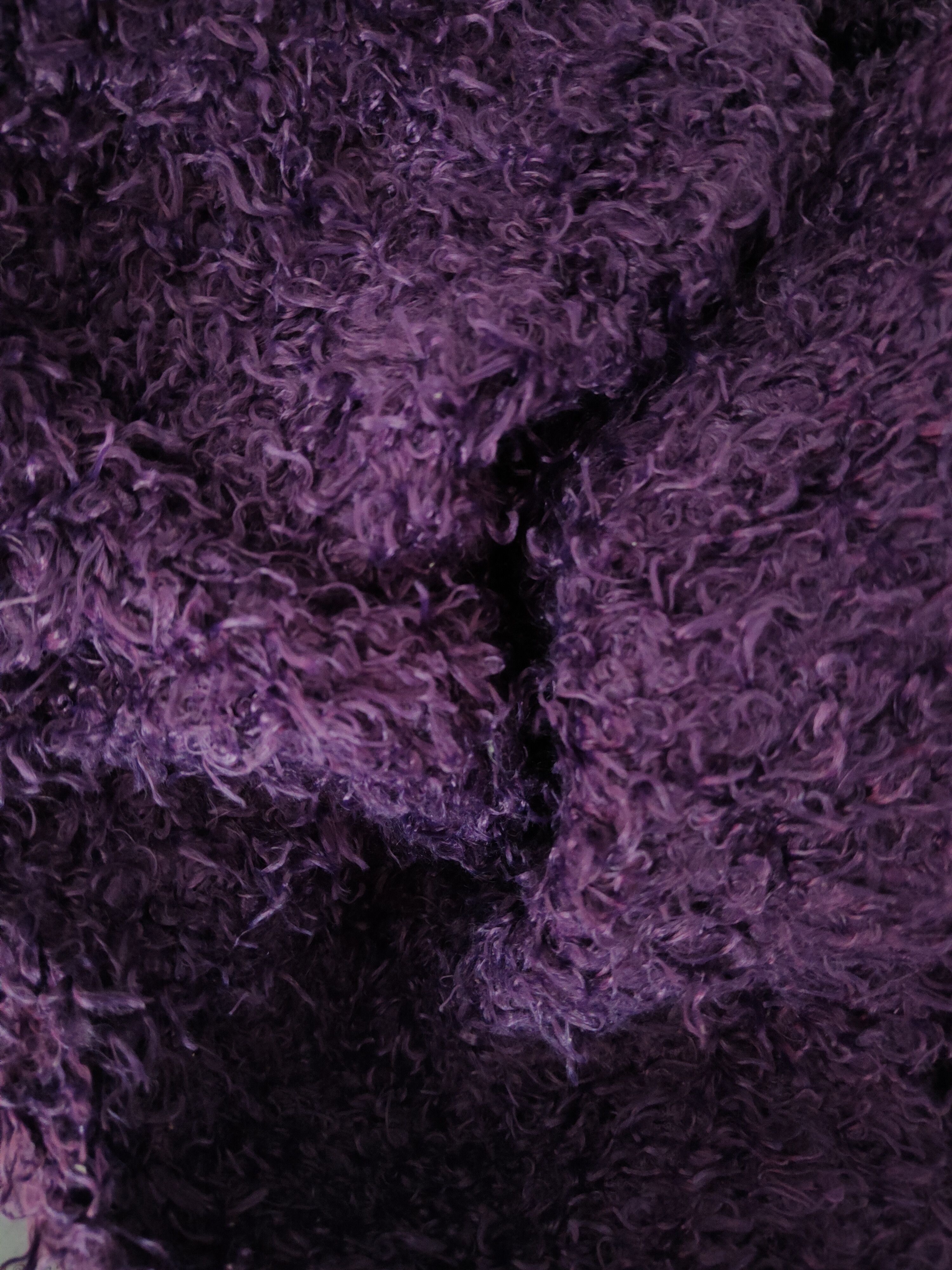 Vintage Mounue Purple Shag Shaggy Fur Mohair Knitwear #S1973 Size M / US 6-8 / IT 42-44 - 10 Thumbnail
