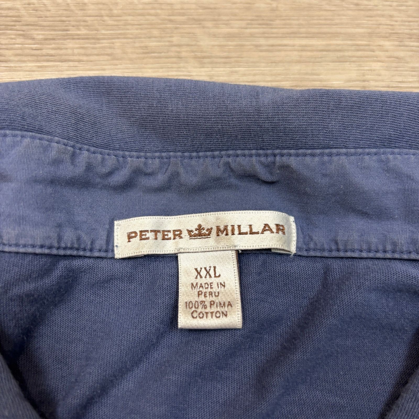 Peter Millar Peter Milar Crown Embroidered Pima Cotton Polo Men's 2XL Size US XXL / EU 58 / 5 - 5 Thumbnail