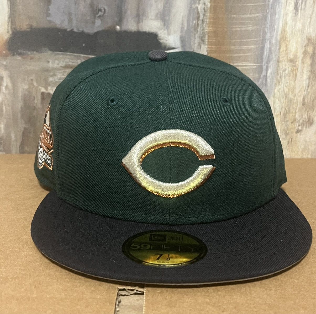 image of Hat Club x New Era 7 1/8 Atr Rushmore Sfd “Rotation Red” Cincinnati Reds in Blue, Men's