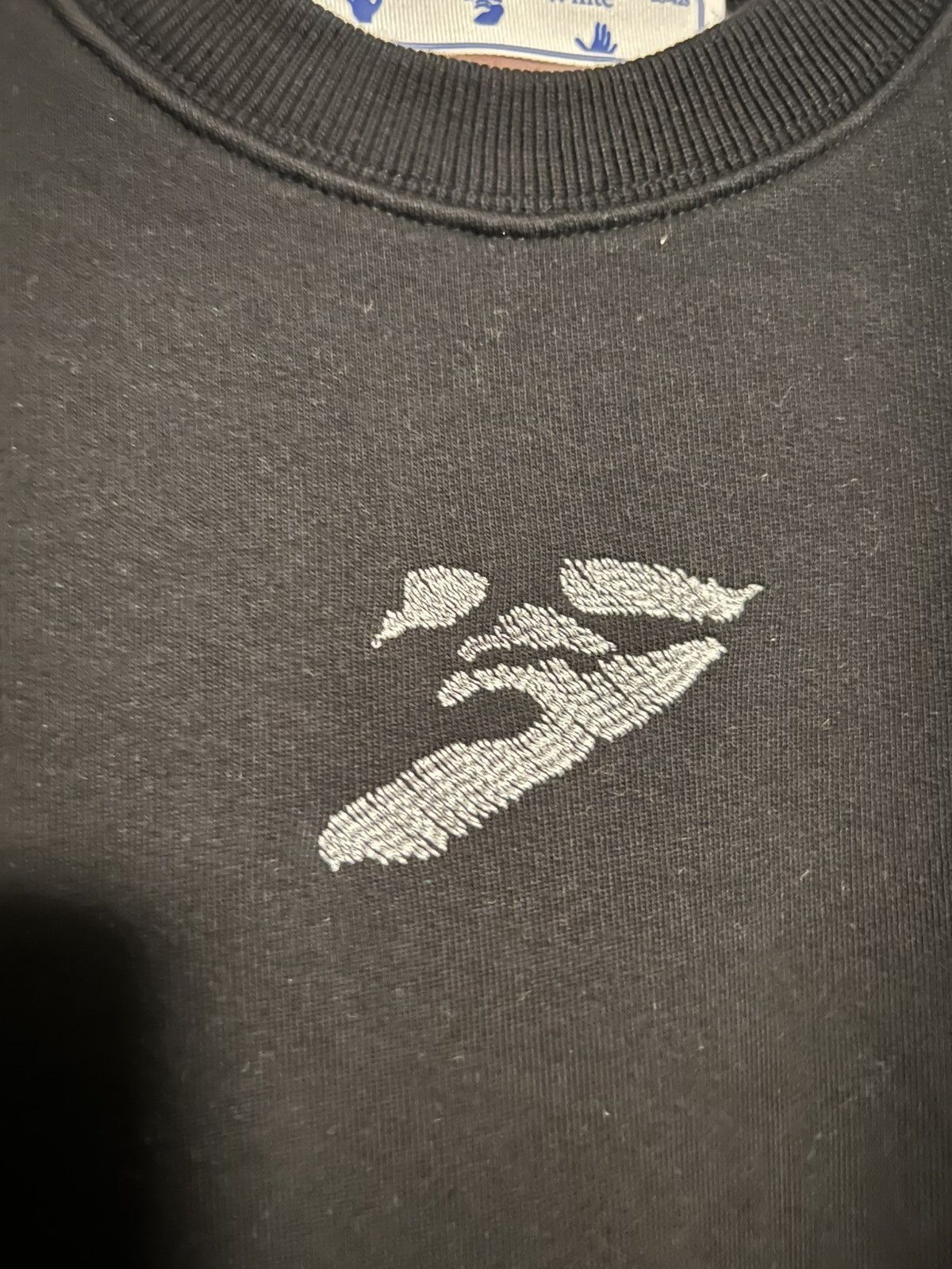 Off-White × Virgil Abloh OFF WHITE DISTORTED LOGO CREW NECK SWEATER Size US M / EU 48-50 / 2 - 5 Thumbnail