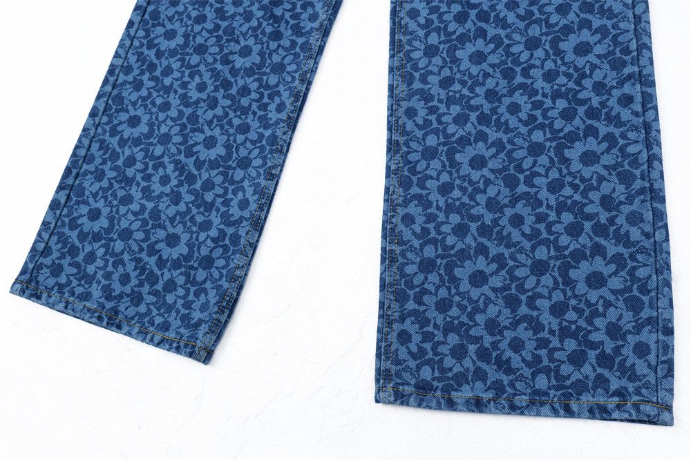 Japanese Brand × Vintage Street men's digital print flower casual straight jeans Size US 32 / EU 48 - 6 Thumbnail