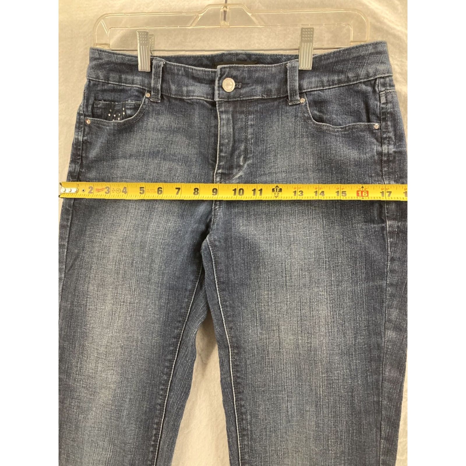 White House Black Market VINTAGE White House Black Market Jeans Womens 6R Blue Low Rise Boot Cut Size 28" / US 6 / IT 42 - 4 Thumbnail