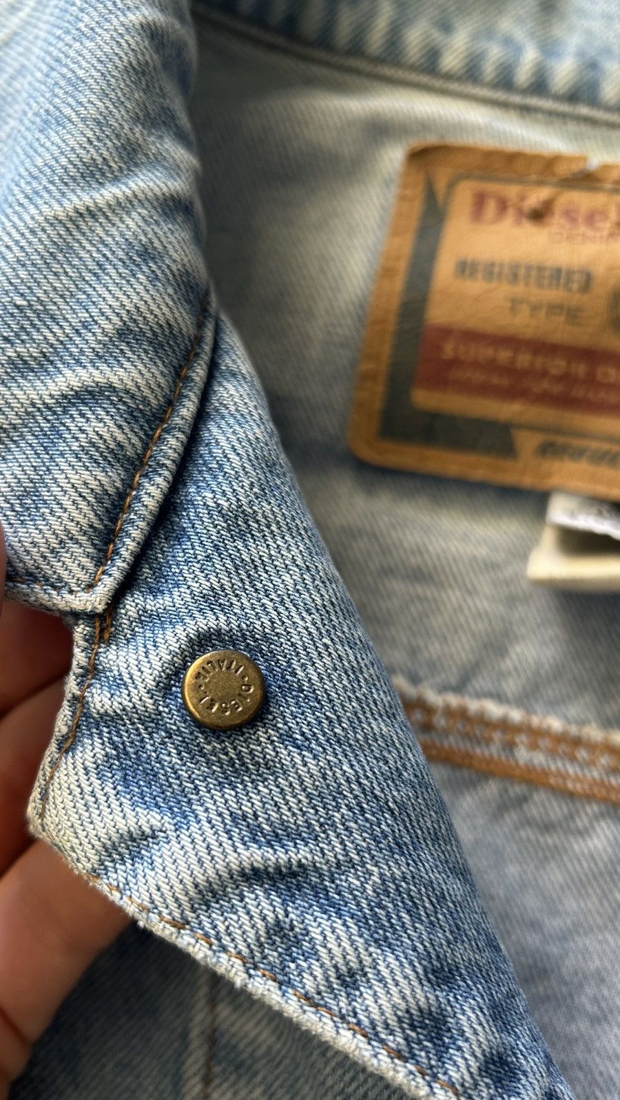 Diesel Vintage Diesel Denim Jacket – Star Series, Made in Italy Size US L / EU 52-54 / 3 - 8 Thumbnail