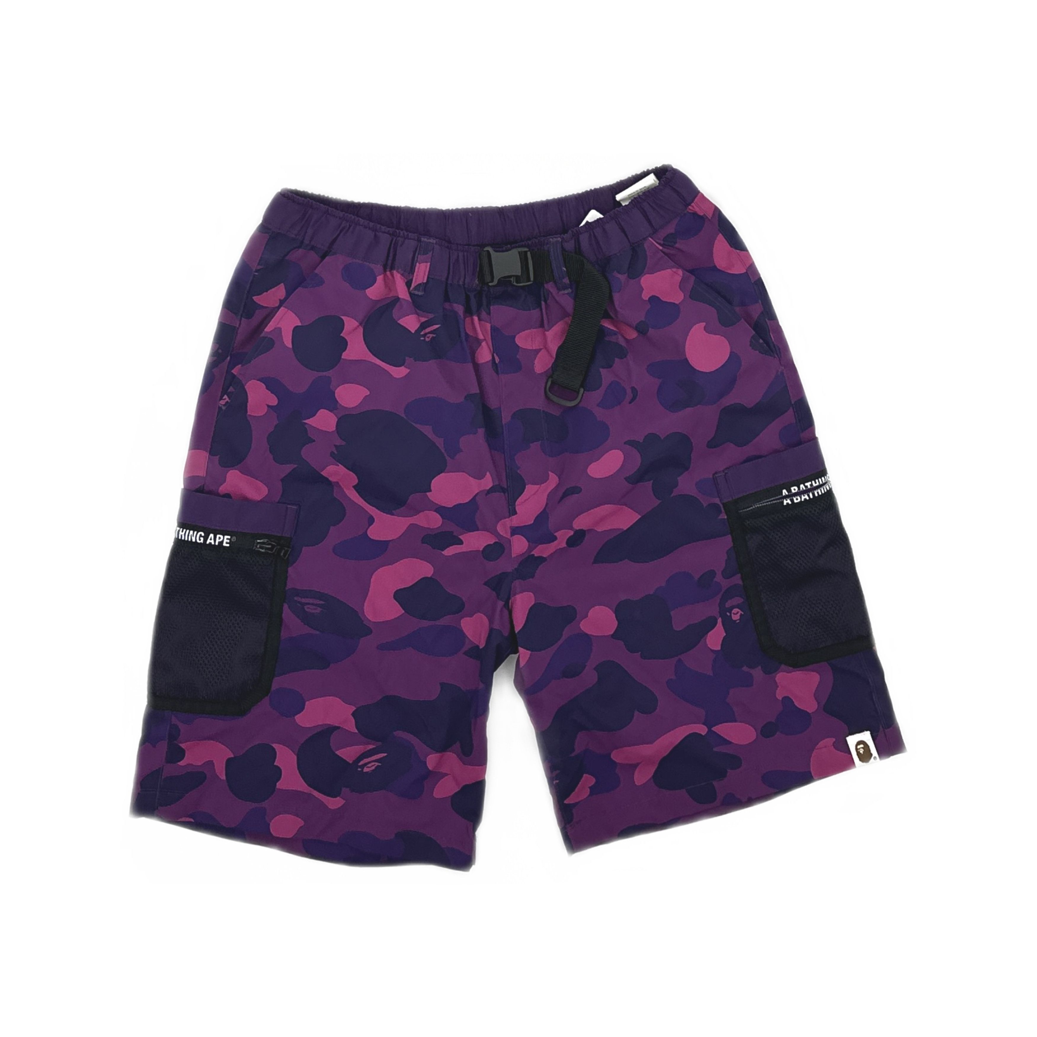 Bape A BATHING APE Camo Buckle Shorts Size S Size US 30 / EU 46 - 1 Thumbnail