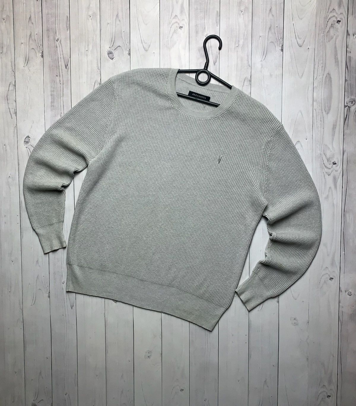 Allsaints × Vintage Allsaints sweater size L logo grey Size US L / EU 52-54 / 3 - 1 Thumbnail