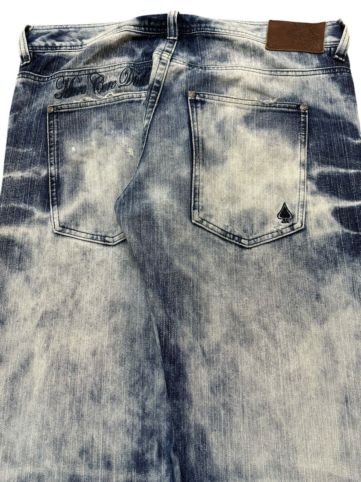 If Six Was Nine Vintage Japanese Brand Acid Wash Style Distress Style Jeans Size US 34 / EU 50 - 6 Thumbnail