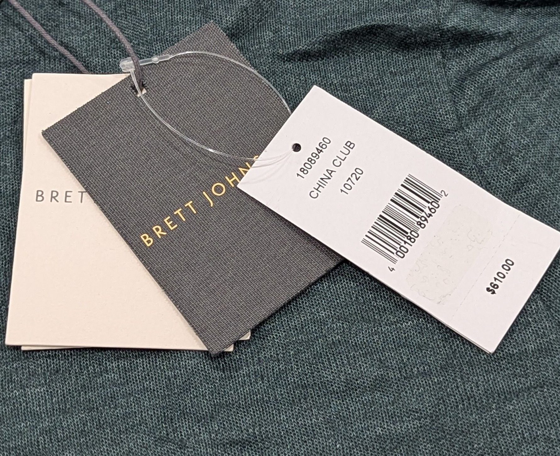 Other Brett Johnson Linen Polo Shirt Club Green 48 US 38 Size US M / EU 48-50 / 2 - 7 Thumbnail