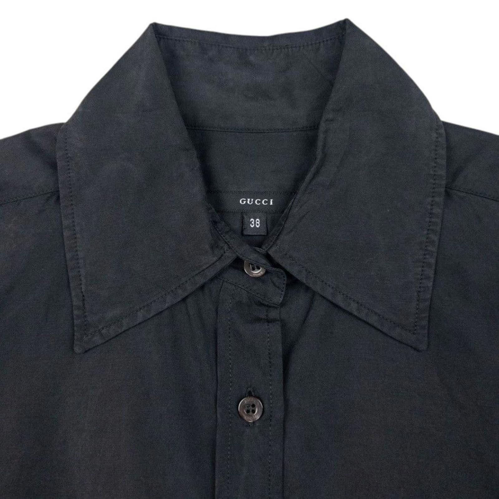 Gucci Vintage Gucci Long Sleeve Button Up Silk Shirt Size M Size US M / EU 48-50 / 2 - 3 Thumbnail