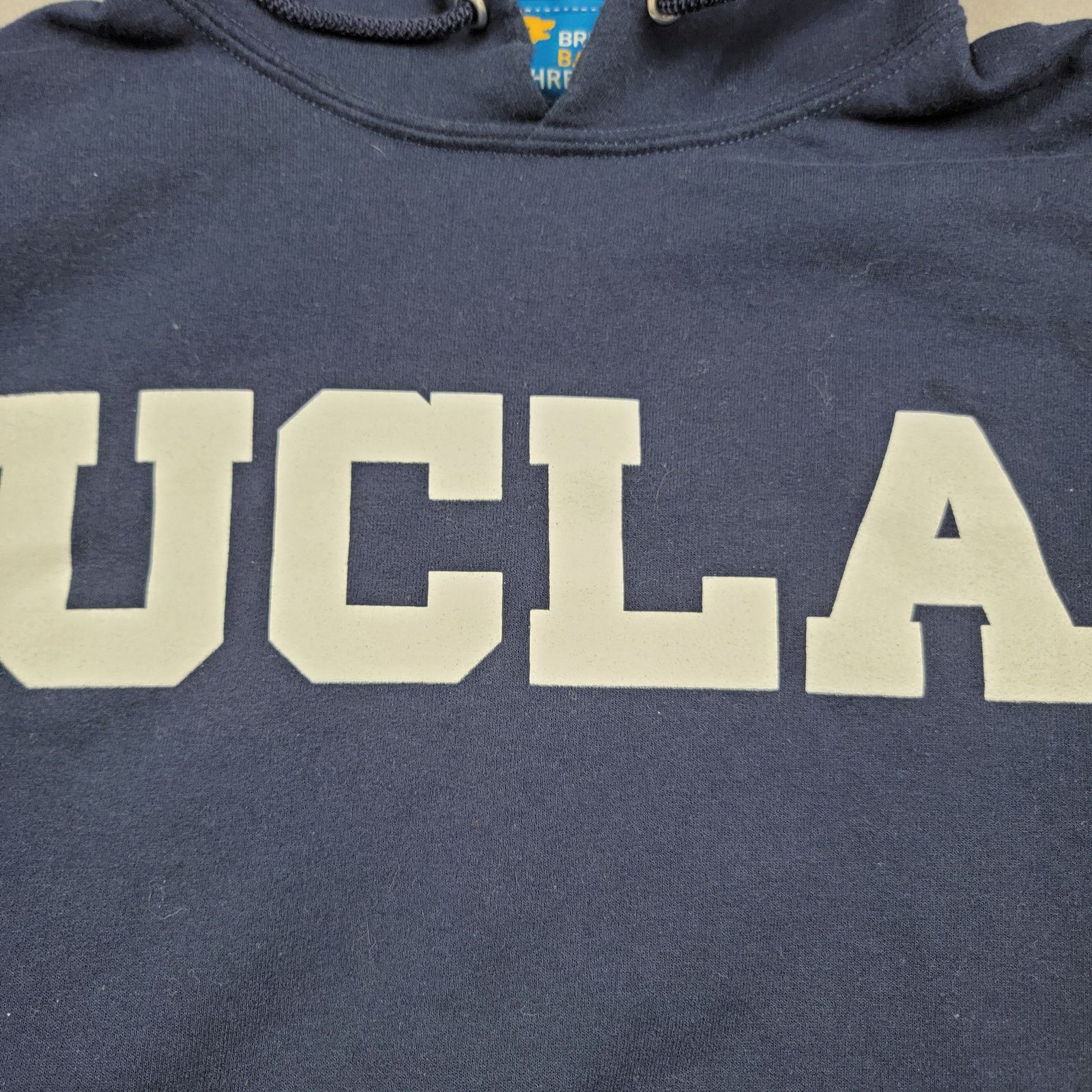 NCAA UCLA Bruin Basic Threads Hoodie Sz S Dk Blue Pullover (540) Size US S / EU 44-46 / 1 - 3 Thumbnail