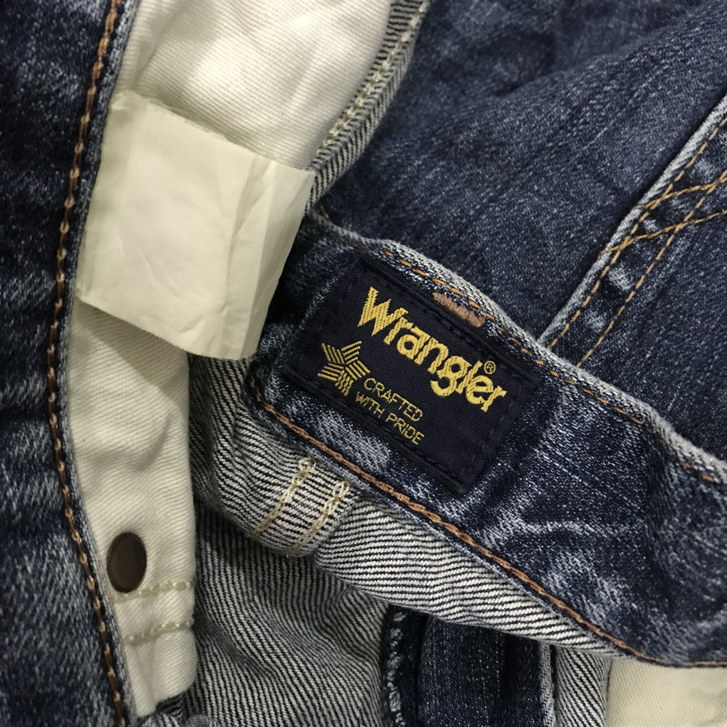 Wrangler Vintage 90s Wrangler Japan Faded Blue Stone Washed Jean Size US 32 / EU 48 - 11 Thumbnail