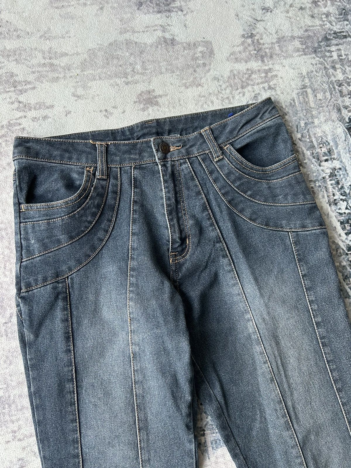 14th Addiction Flared Punk Rock Design Jeans Size US 30 / EU 46 - 3 Thumbnail
