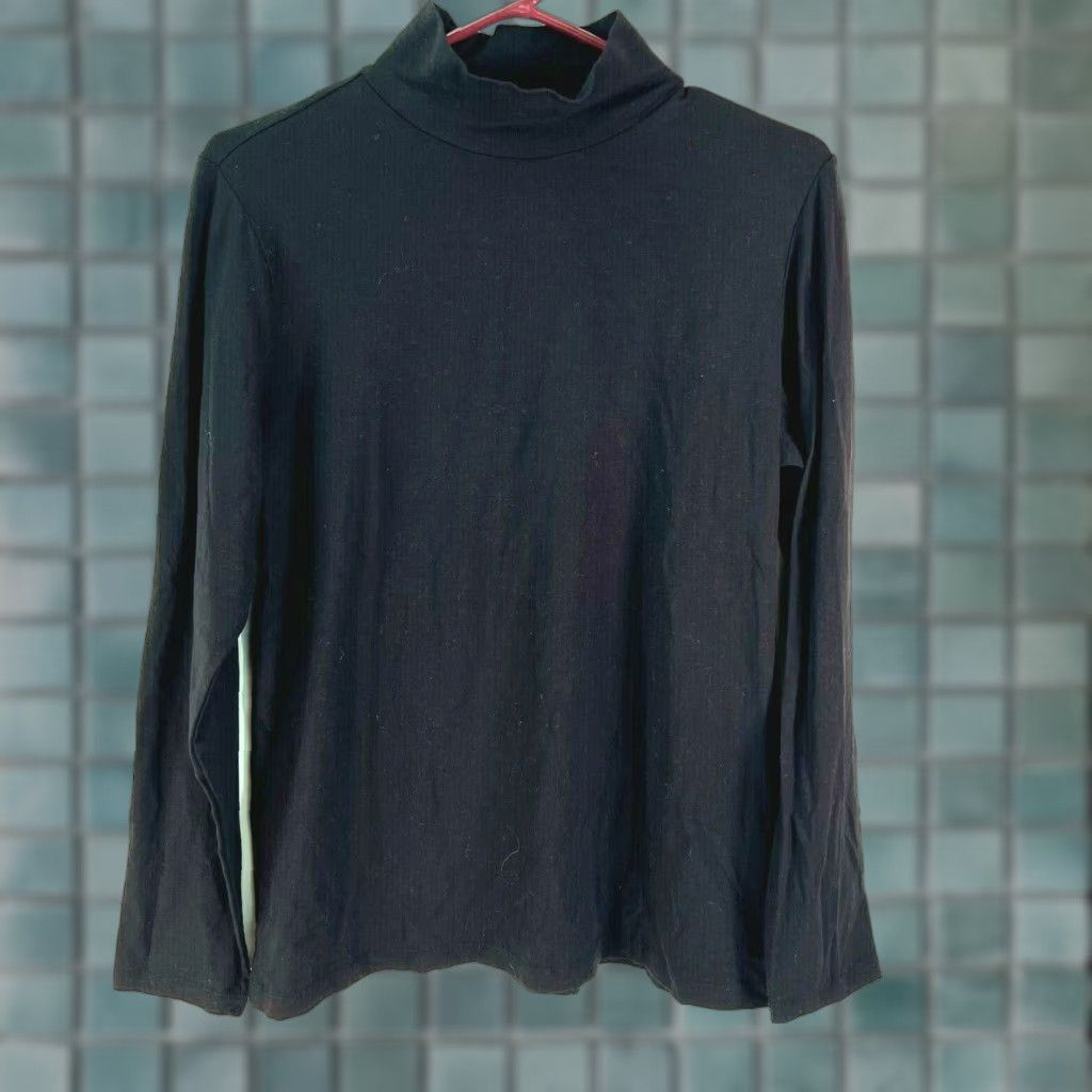 Vintage Avon Womens Mock Turtle Neck Long Sleeves Pullover Black T Shirt SZ Large 12-14 Size L / US 10 / IT 46 - 1 Thumbnail