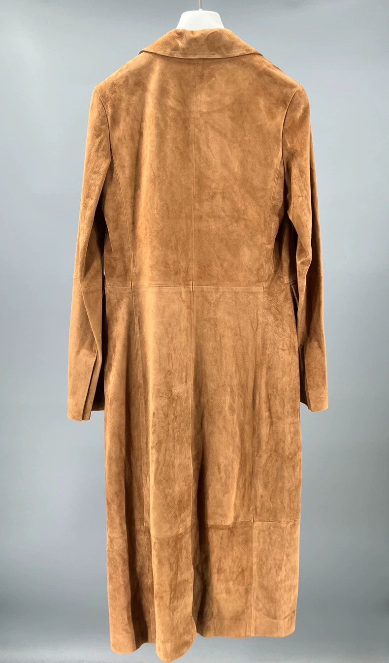 Loewe LOEWE Female camel leather calf leather lapel double rowed Size XXS / US 00 / IT 34 - 4 Thumbnail
