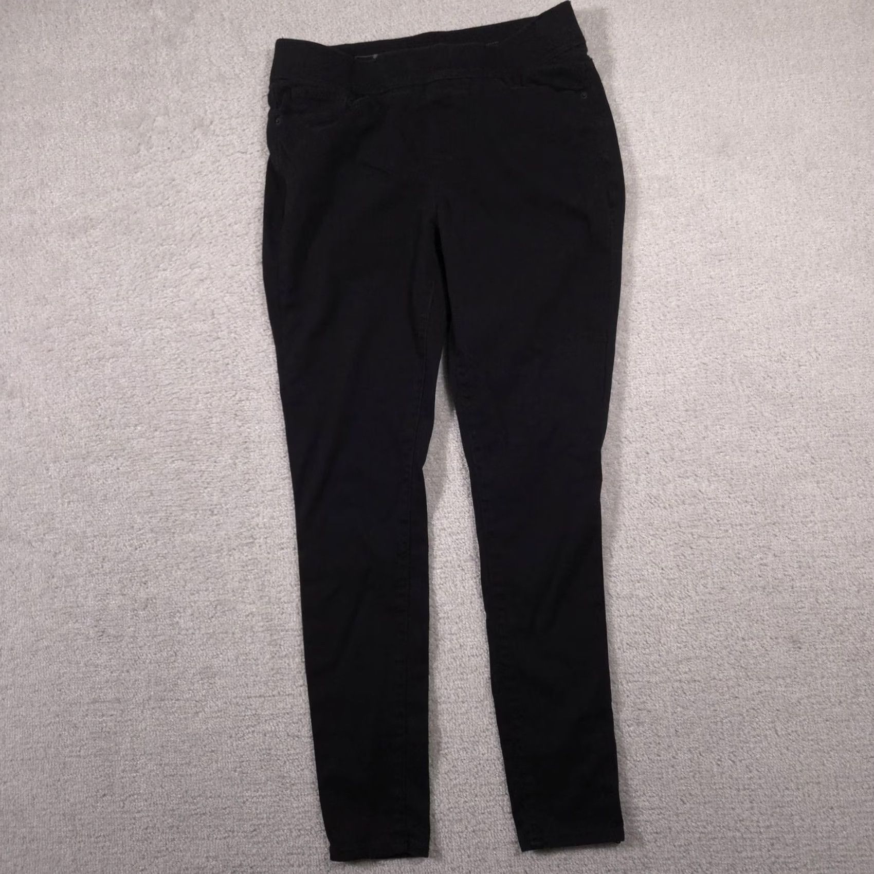 Levi's Levi'S Women Jeans 8 Black Pull On Skinny Stretch Mid Rise Casual Size 30" / US 8 / IT 44 - 2 Thumbnail