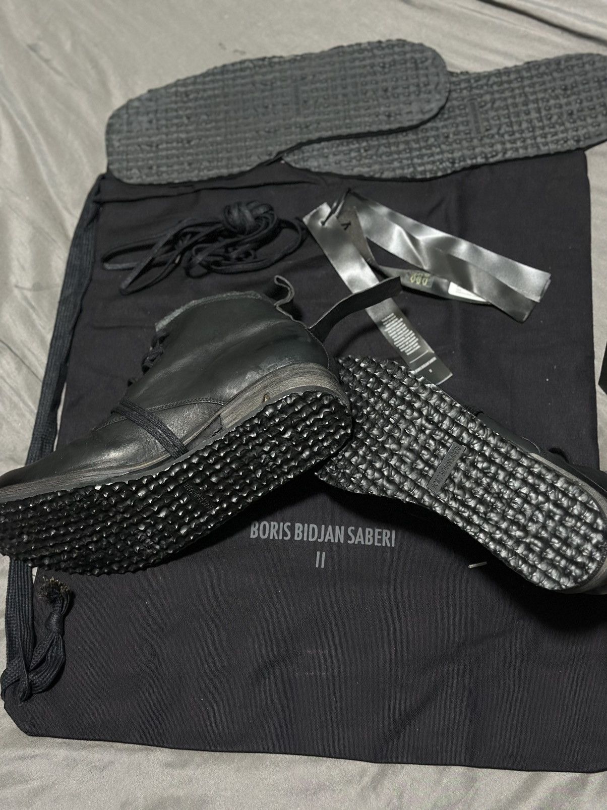 Boris Bidjan Saberi Boris Bidjan Saberi BOOT4 Ankle Boots horse BLACK 45EUR Size US 12 / EU 45 - 11 Thumbnail