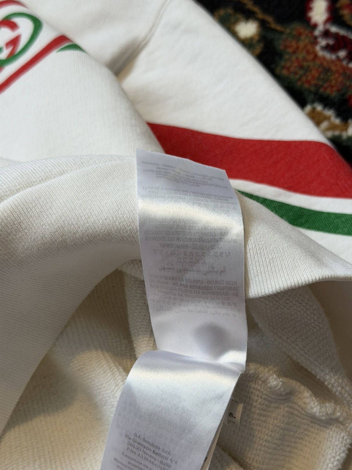 Gucci Gucci Interlocking G Sweatshirt Size S Beige Red Green Mens Size US S / EU 44-46 / 1 - 11 Thumbnail